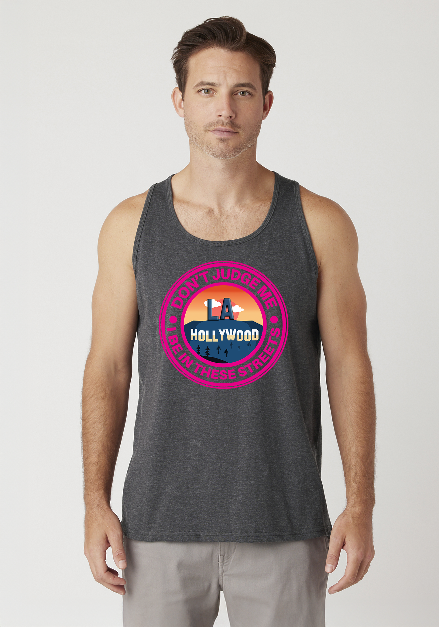 Charcoal Heather Men's Tank Top - Hollywood