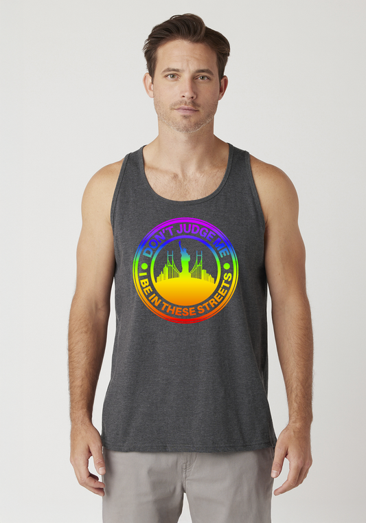 Charcoal Heather Men's Tank Top - The City