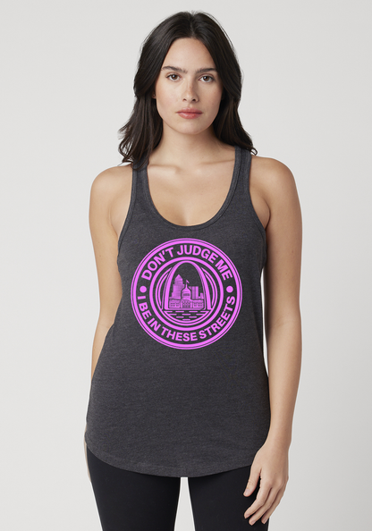 Charcoal Heather Women's Racerback Tank - The Lou