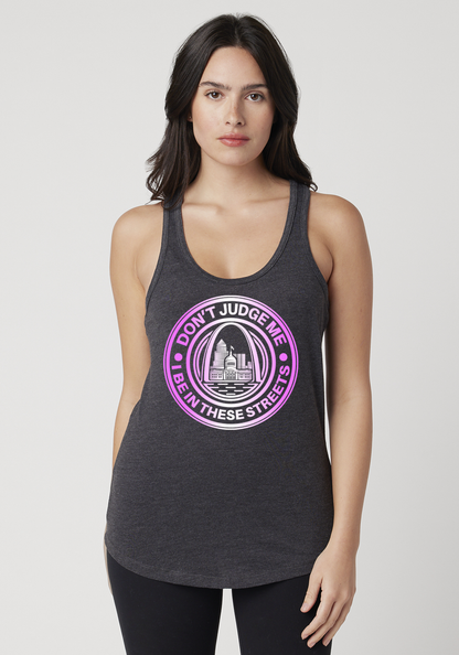Charcoal Heather Women's Racerback Tank - The Lou