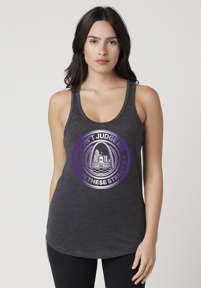 Charcoal Heather Women's Racerback Tank - The Lou