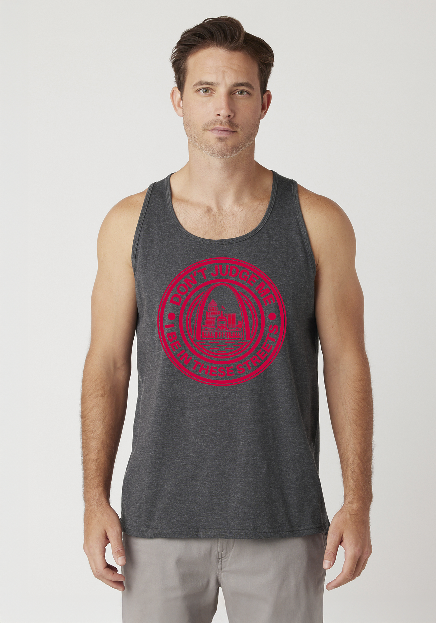 Charcoal Heather Men's Tank Top - The Lou