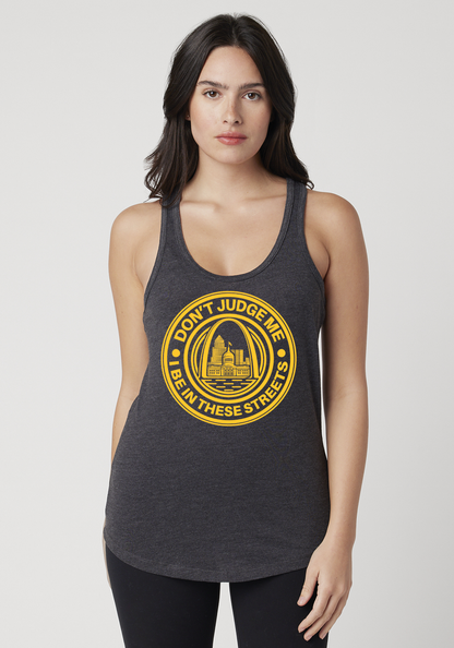 Charcoal Heather Women's Racerback Tank - The Lou
