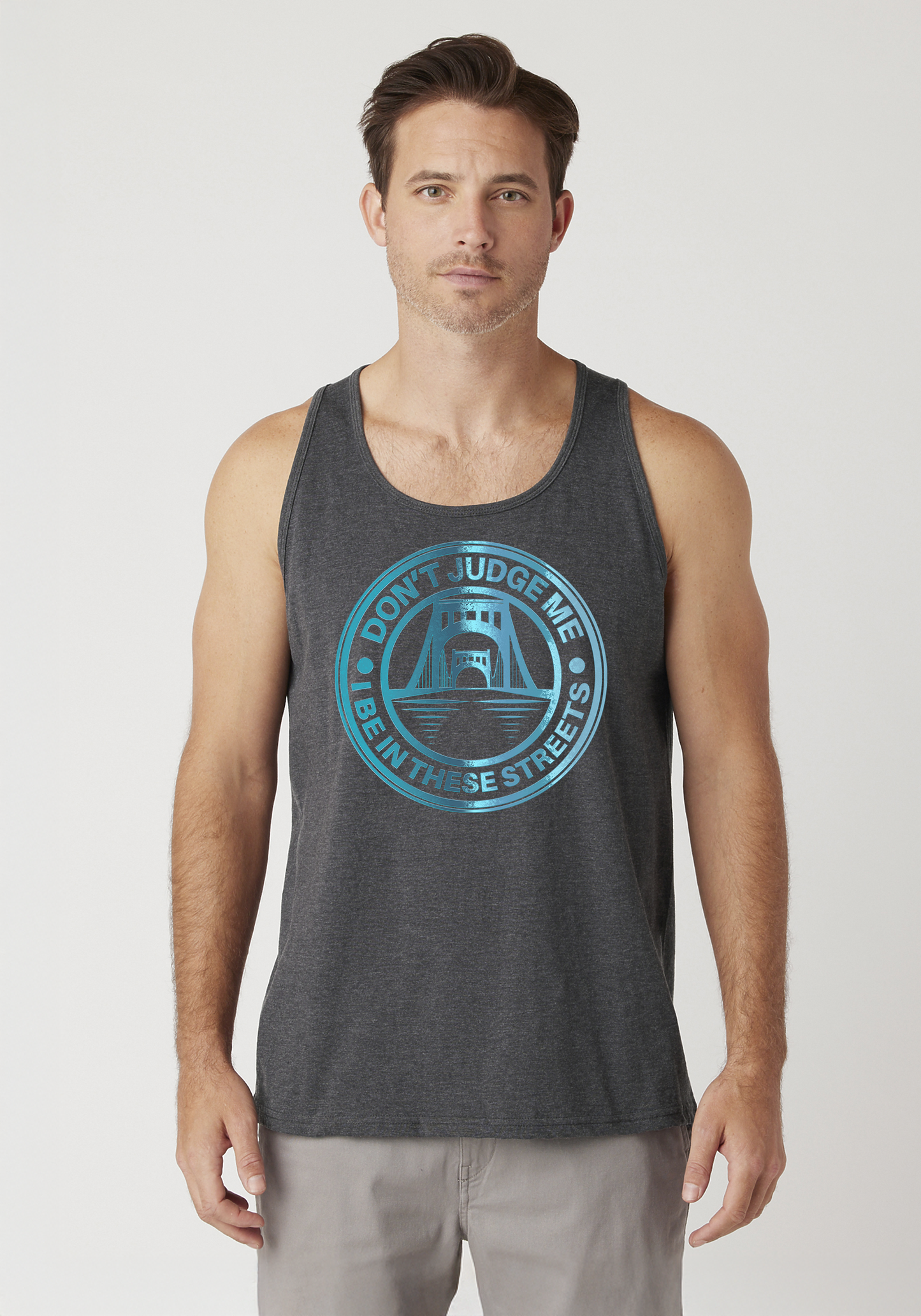 Charcoal Heather Men's Tank Top - The Capital