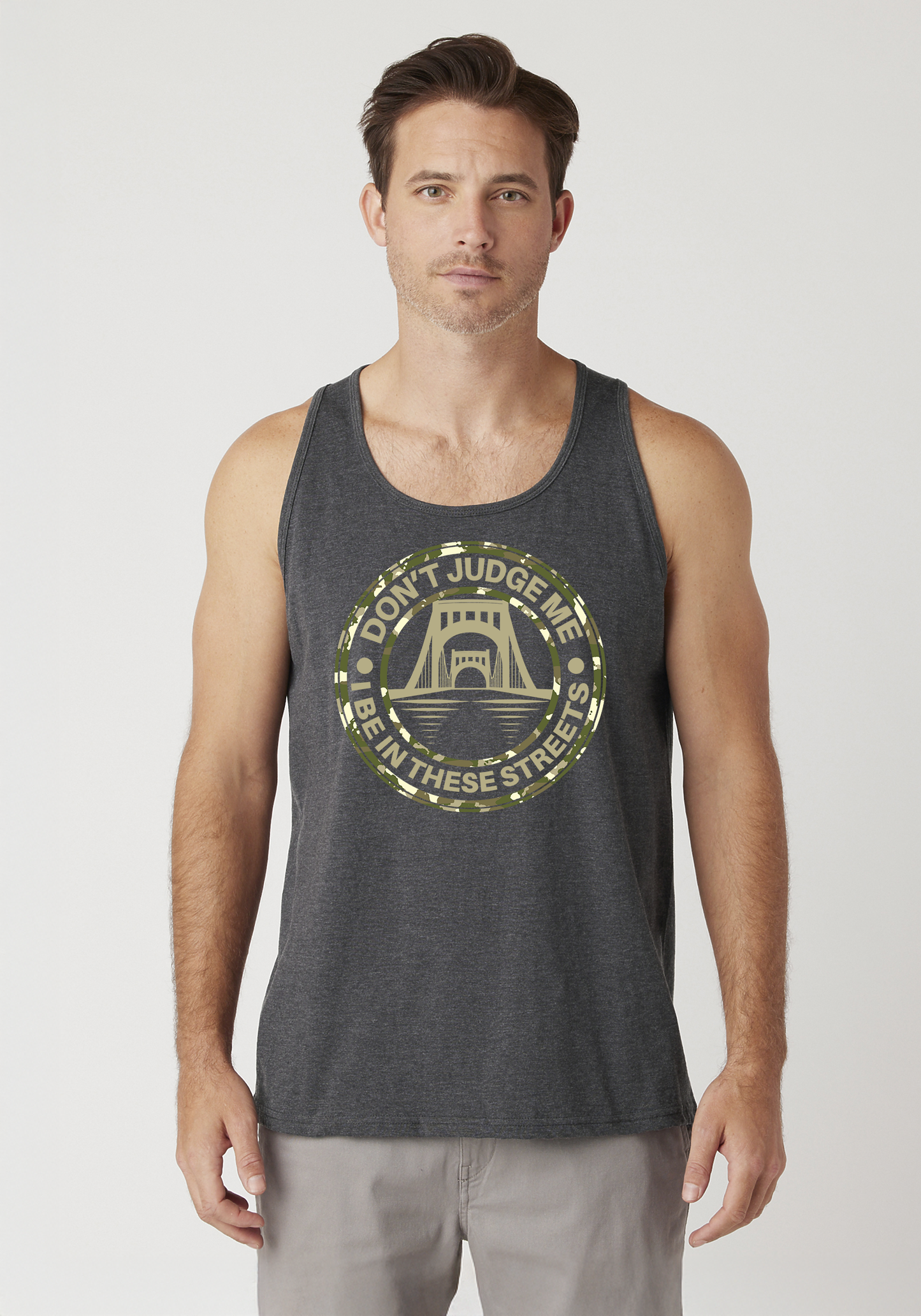 Charcoal Heather Men's Tank Top - The Capital