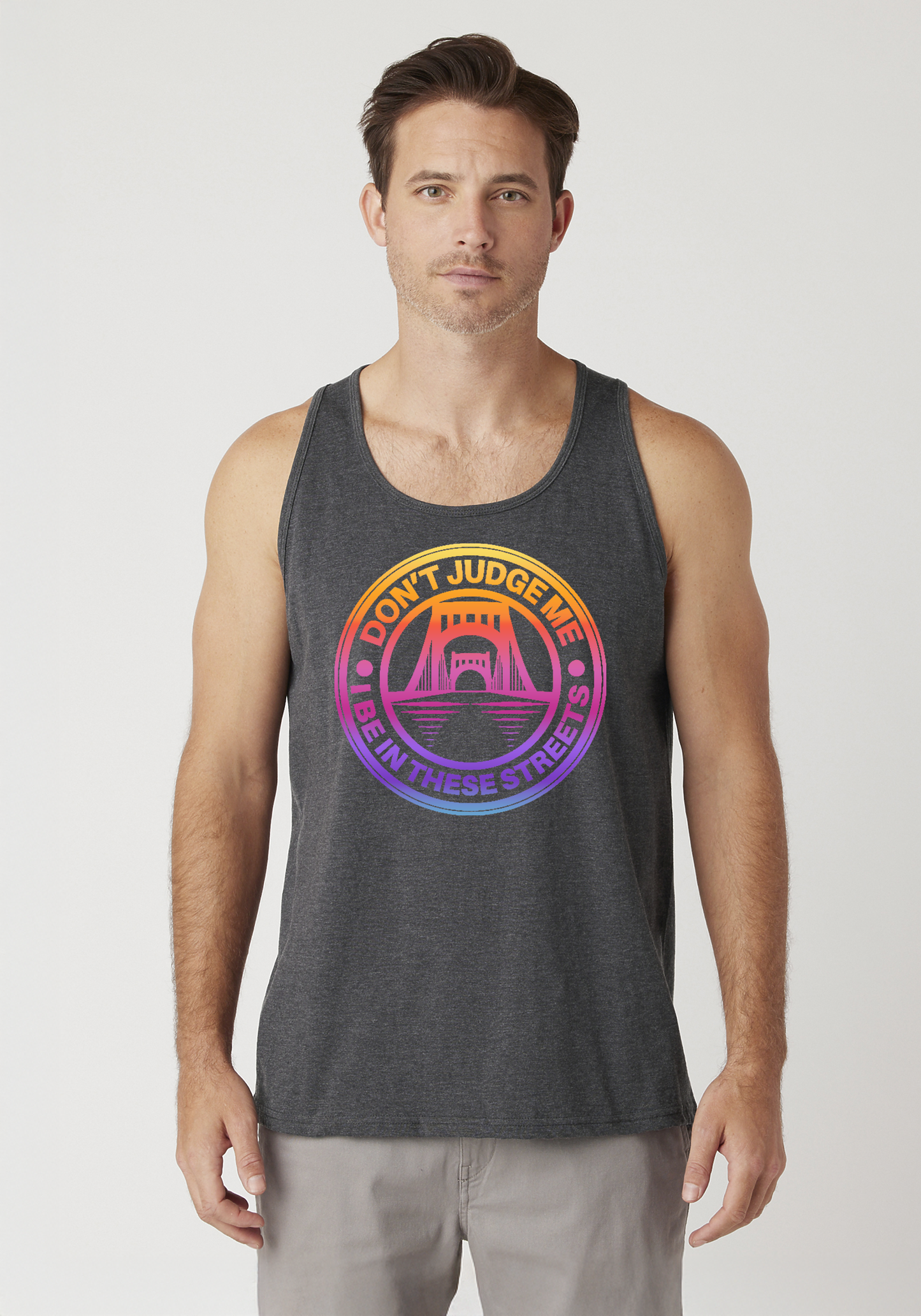 Charcoal Heather Men's Tank Top - The Capital