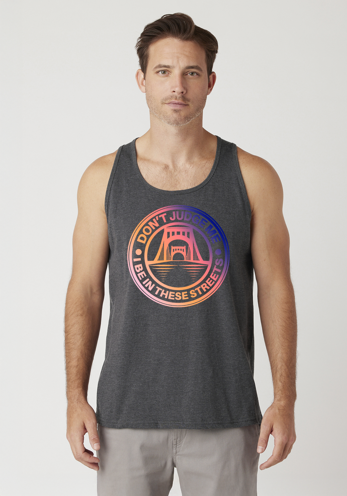 Charcoal Heather Men's Tank Top - The Capital