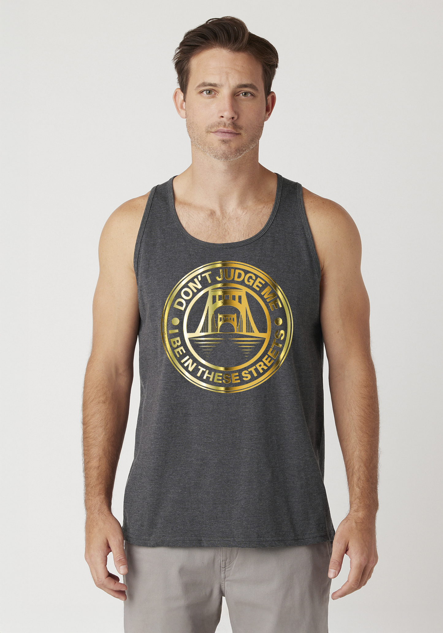 Charcoal Heather Men's Tank Top - The Capital