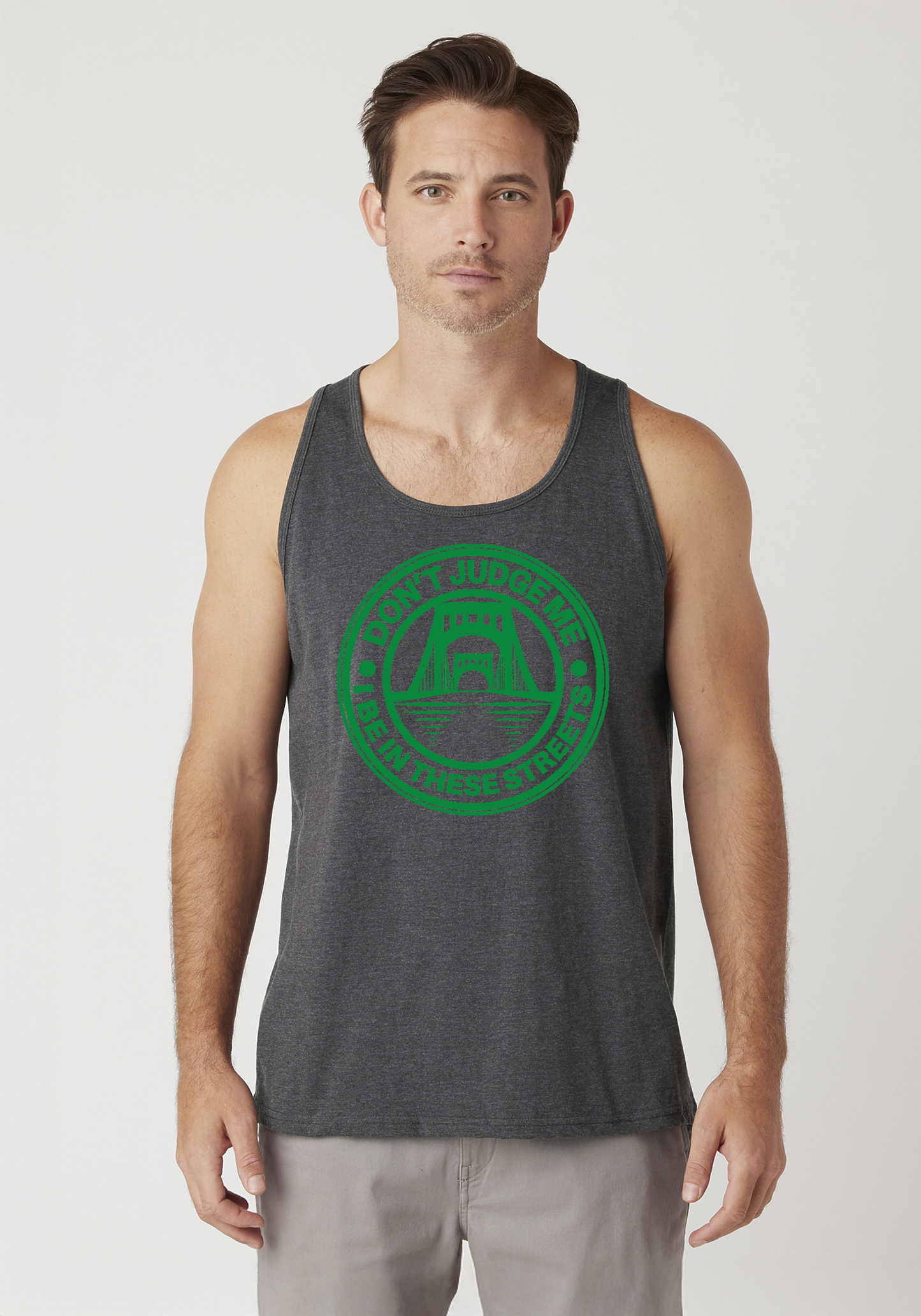 Charcoal Heather Men's Tank Top - The Capital
