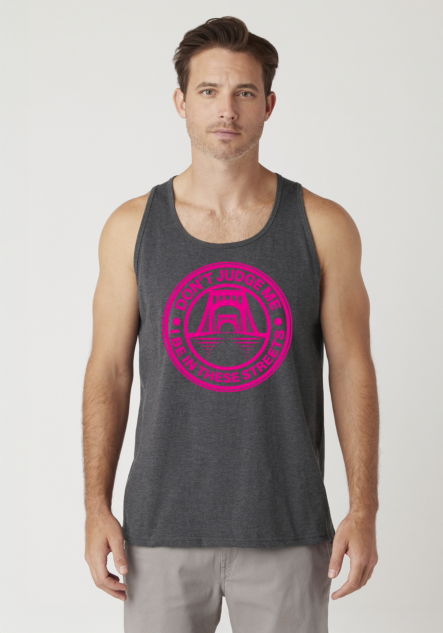 Charcoal Heather Men's Tank Top - The Capital