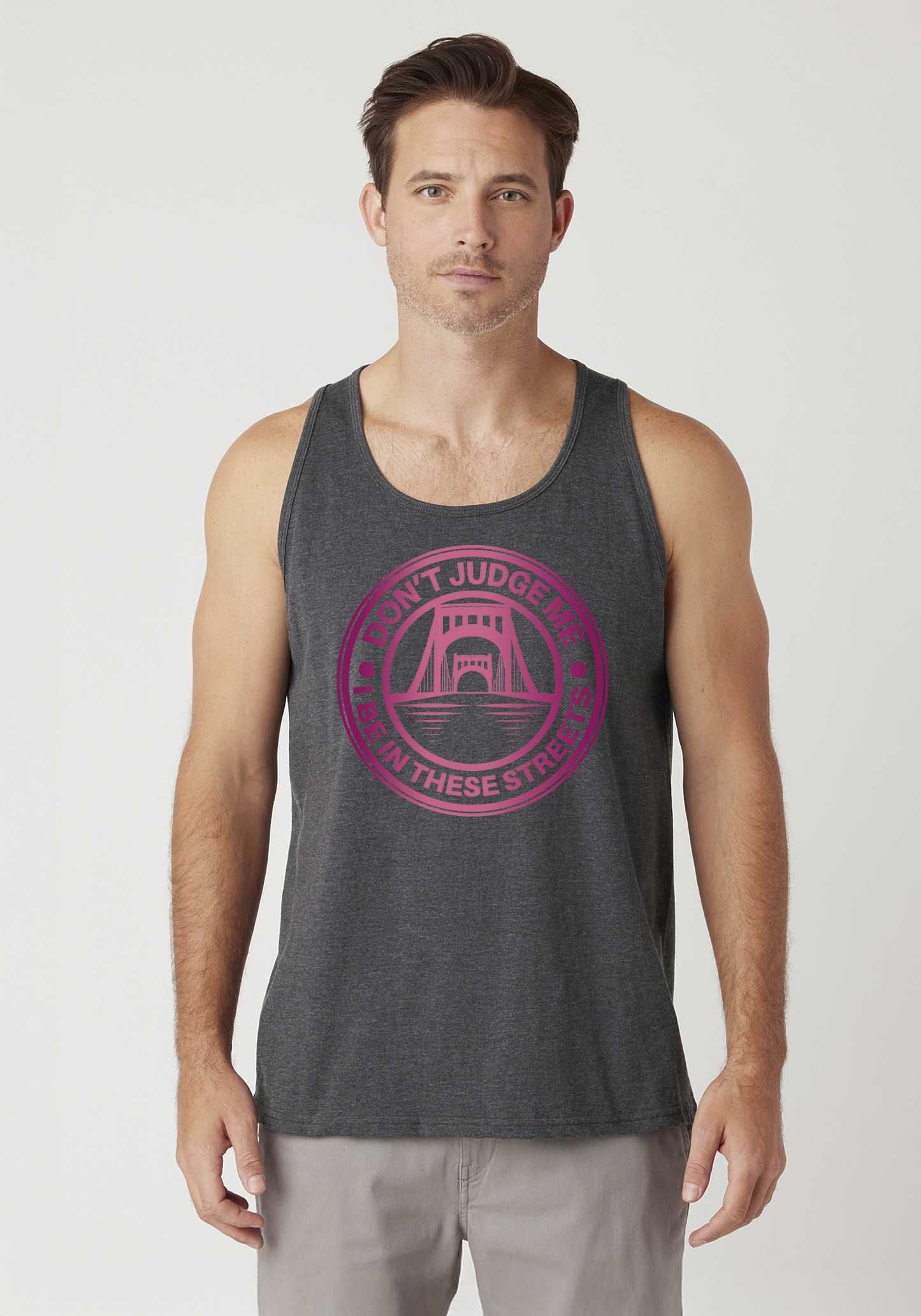 Charcoal Heather Men's Tank Top - The Capital