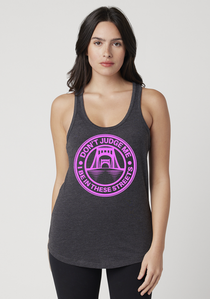 Charcoal Heather Women's Racerback Tank - The Capital