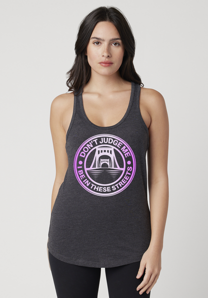 Charcoal Heather Women's Racerback Tank - The Capital