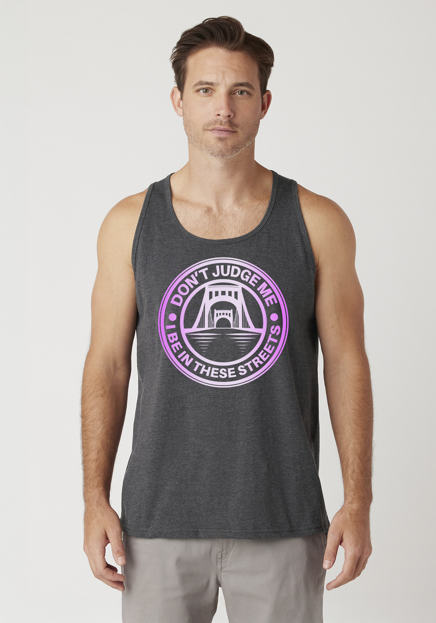 Charcoal Heather Men's Tank Top - The Capital