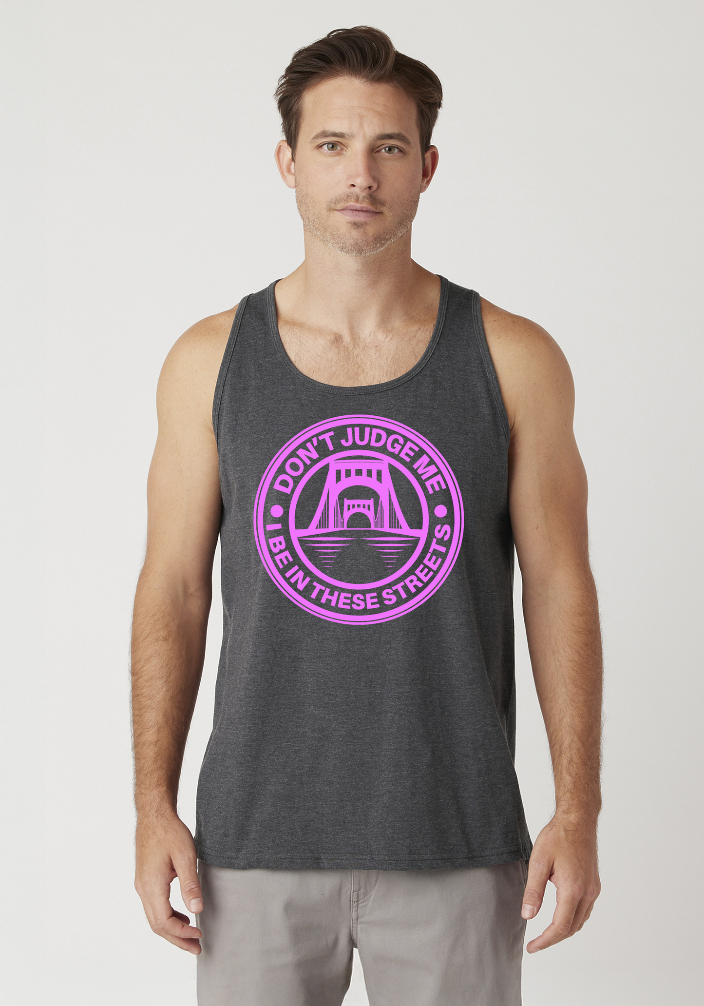 Charcoal Heather Men's Tank Top - The Capital