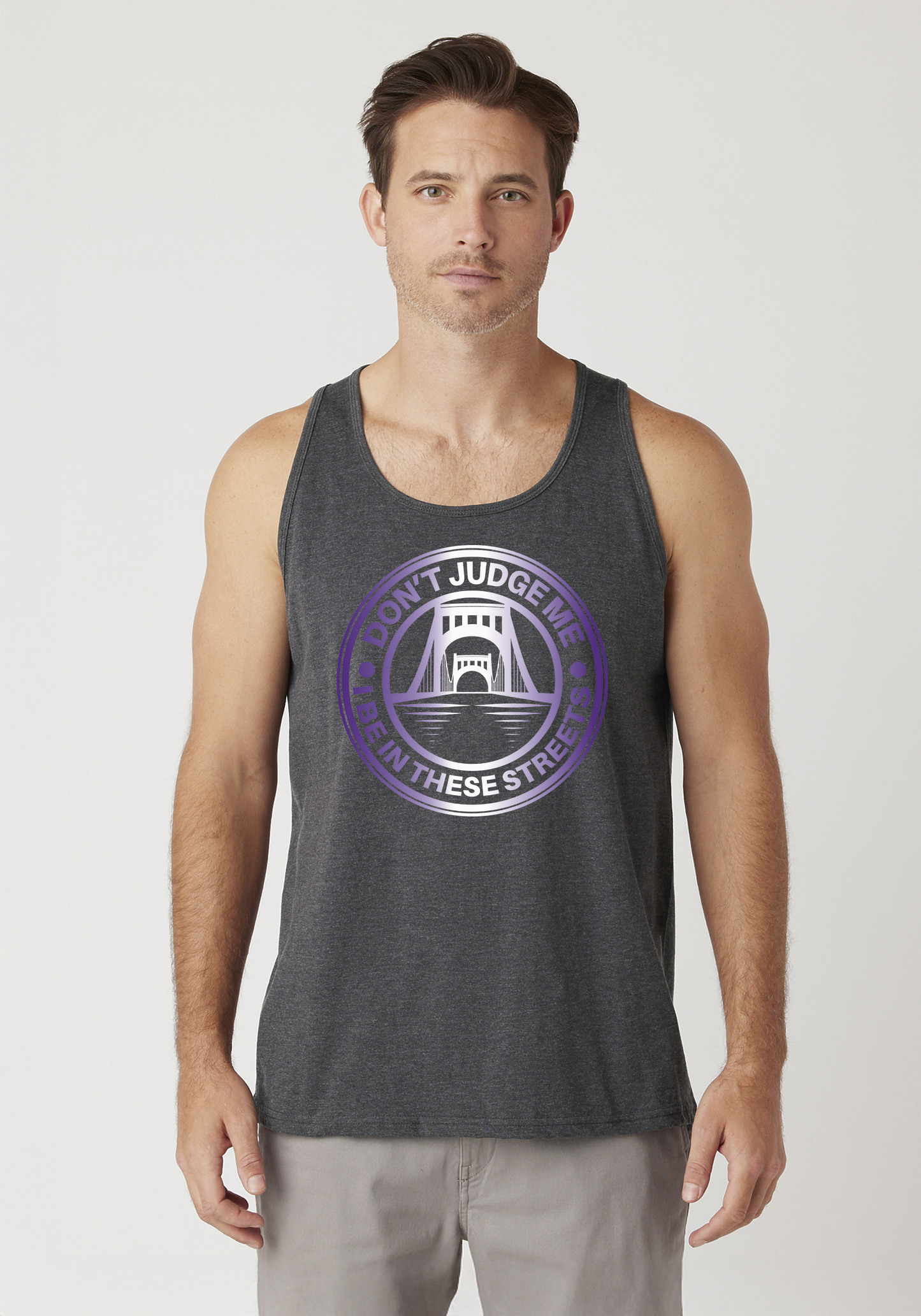 Charcoal Heather Men's Tank Top - The Capital
