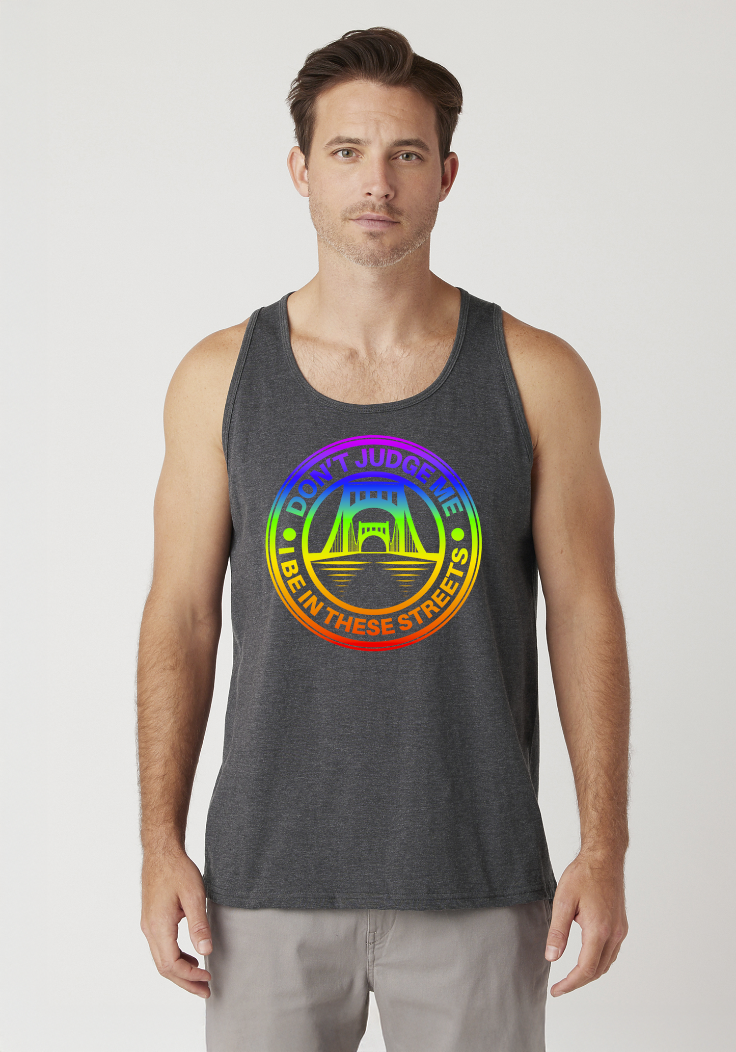 Charcoal Heather Men's Tank Top - The Capital