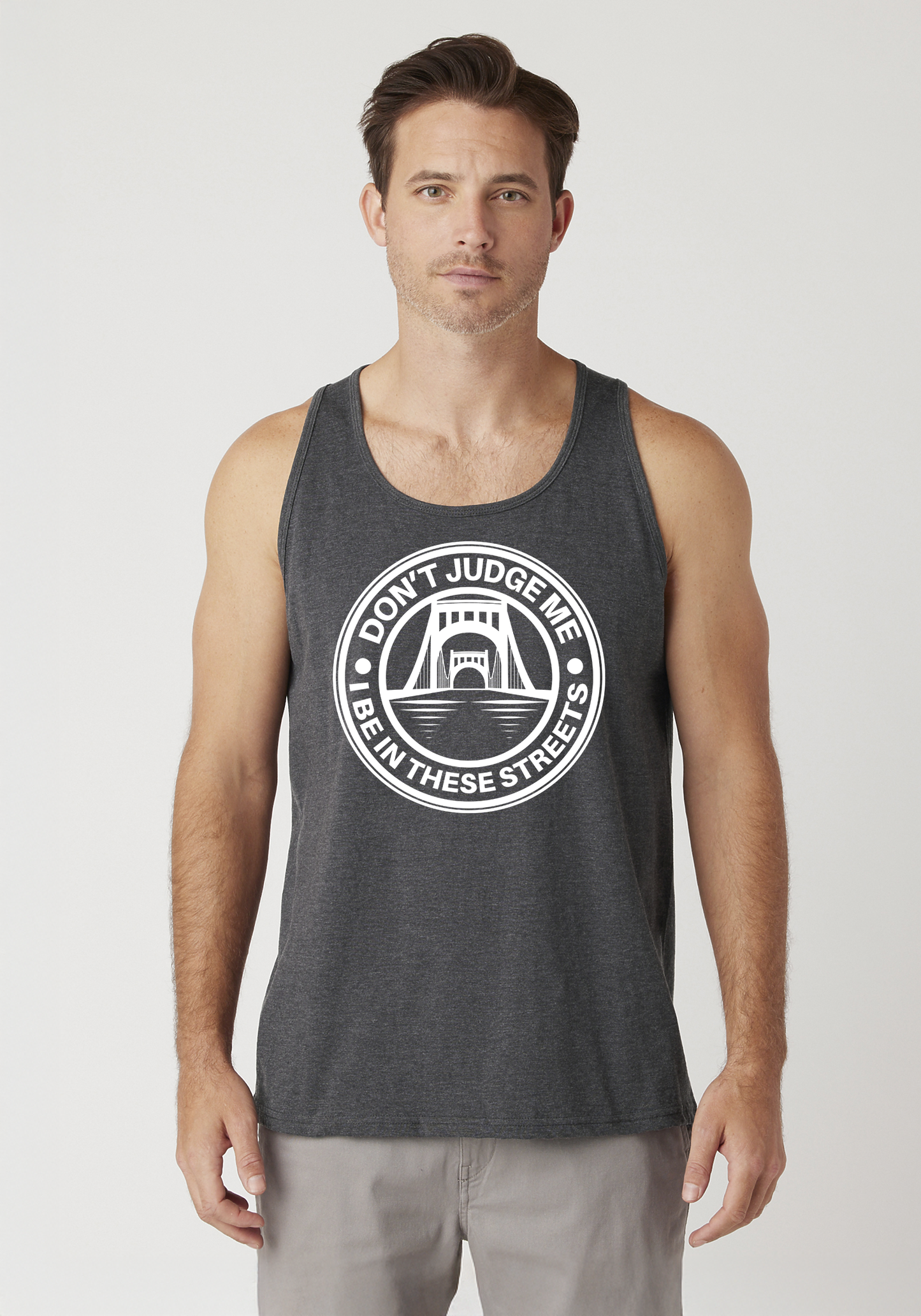 Charcoal Heather Men's Tank Top - The Capital