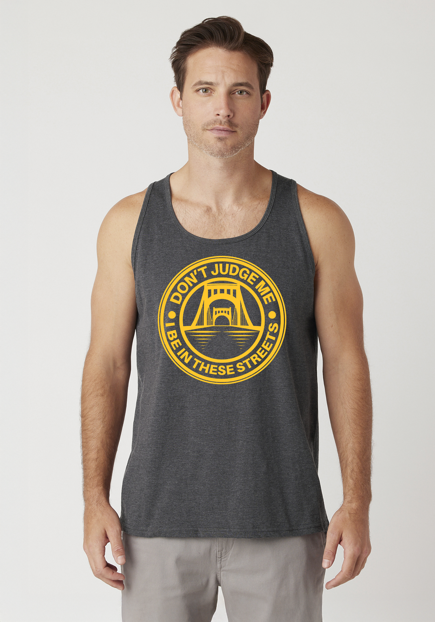 Charcoal Heather Men's Tank Top - The Capital