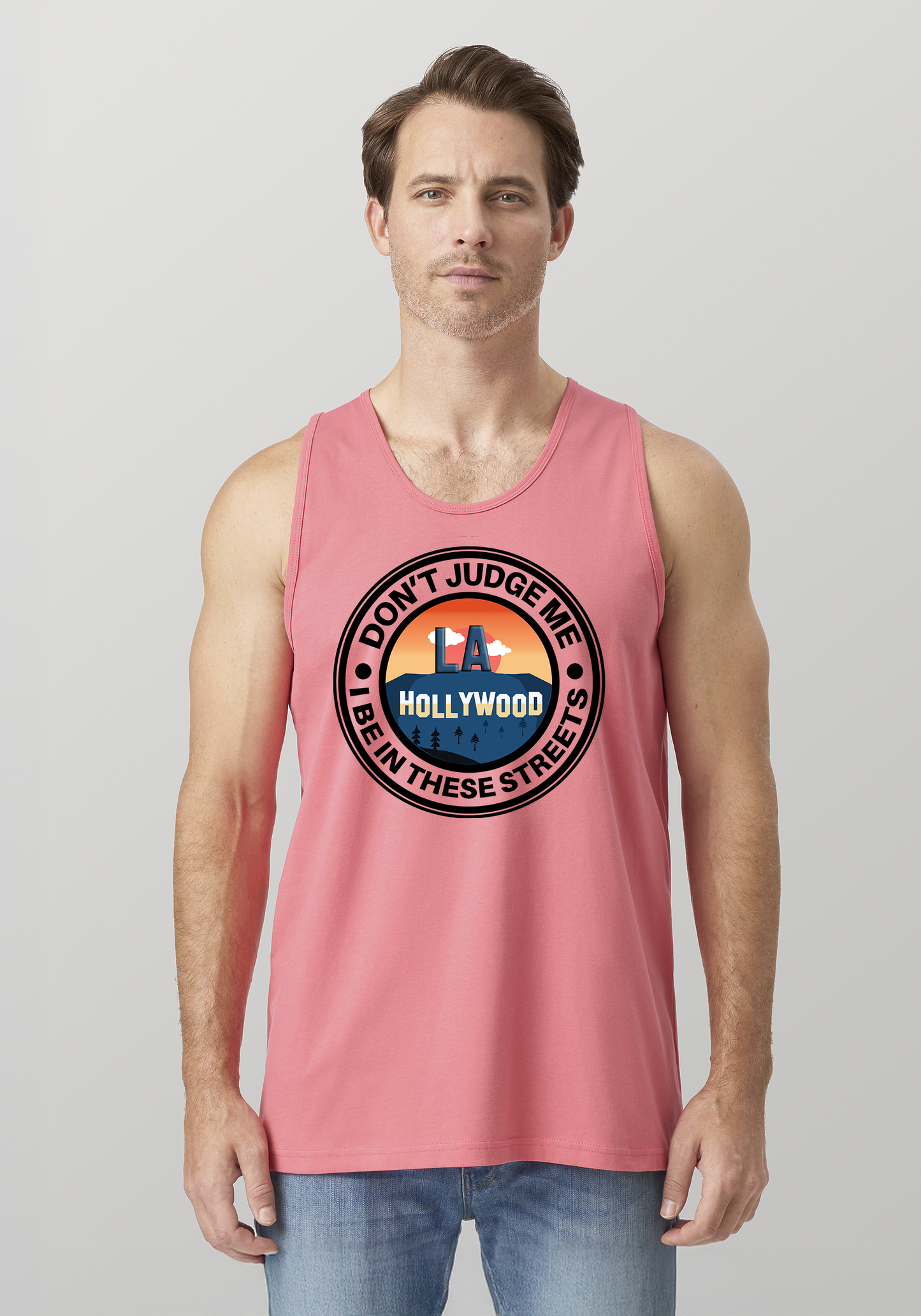 Coral Men's Tank Top - Hollywood