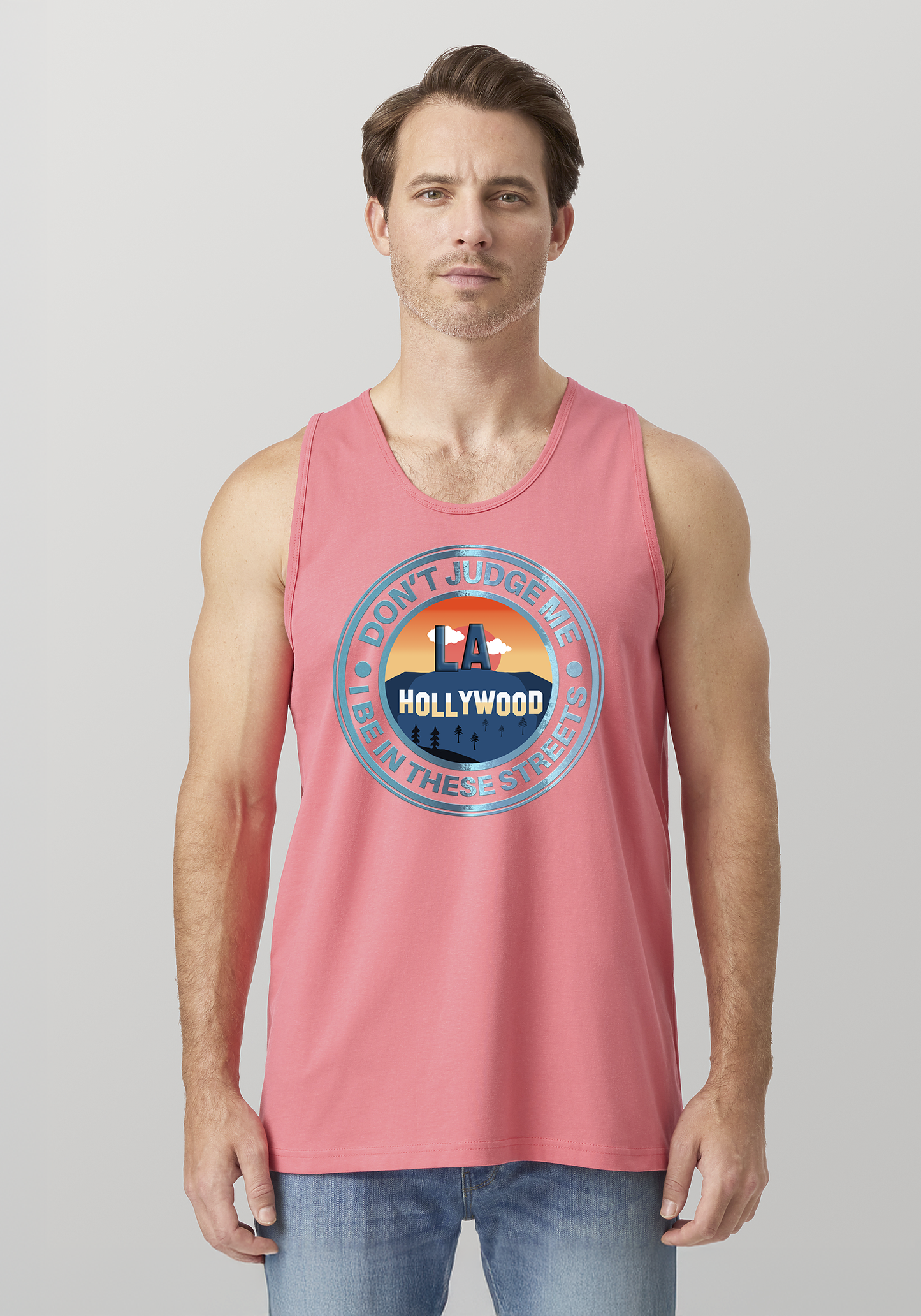 Coral Men's Tank Top - Hollywood