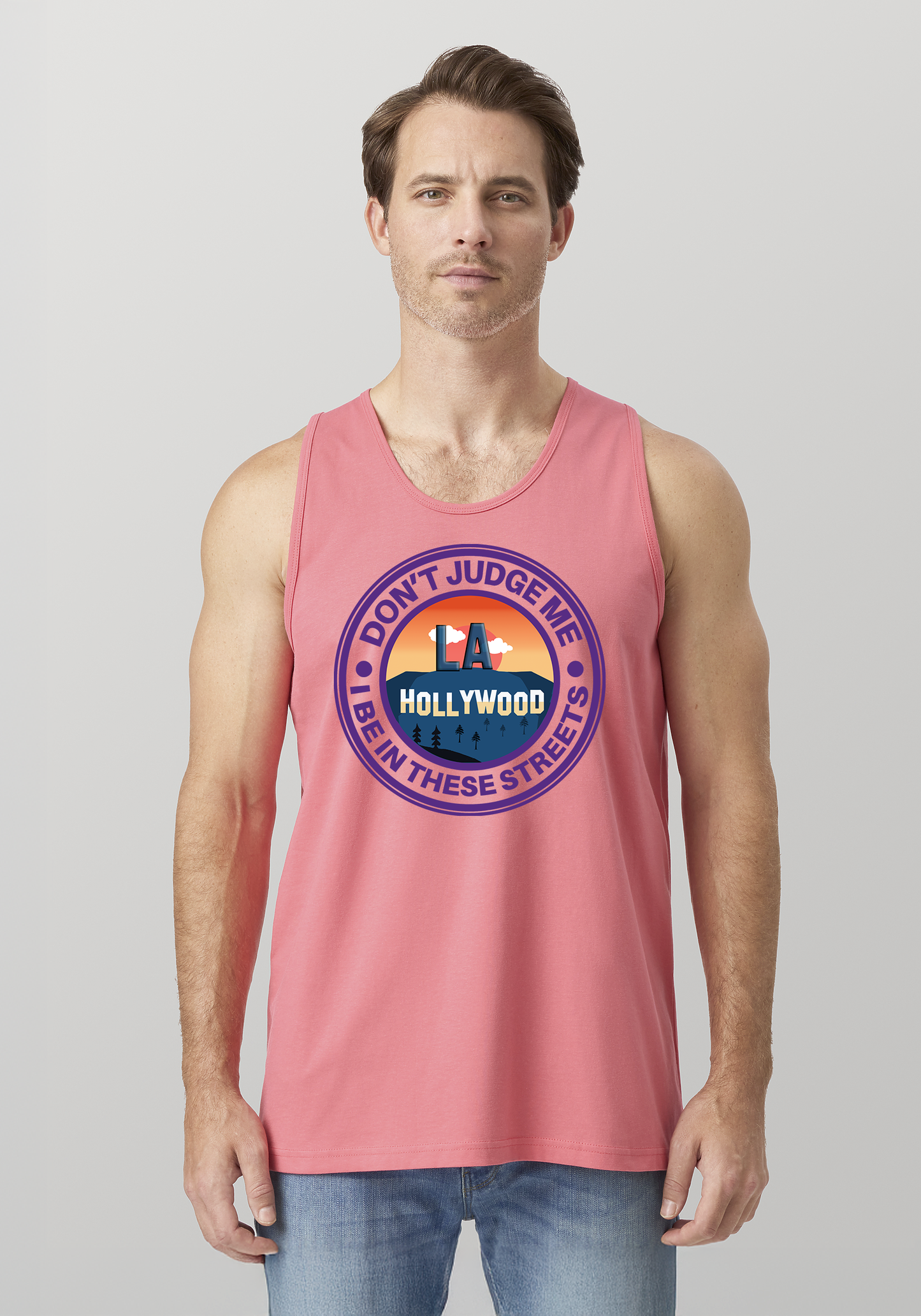 Coral Men's Tank Top - Hollywood