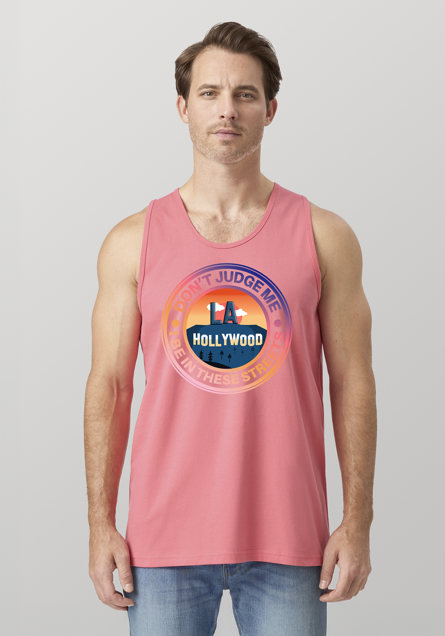 Coral Men's Tank Top - Hollywood