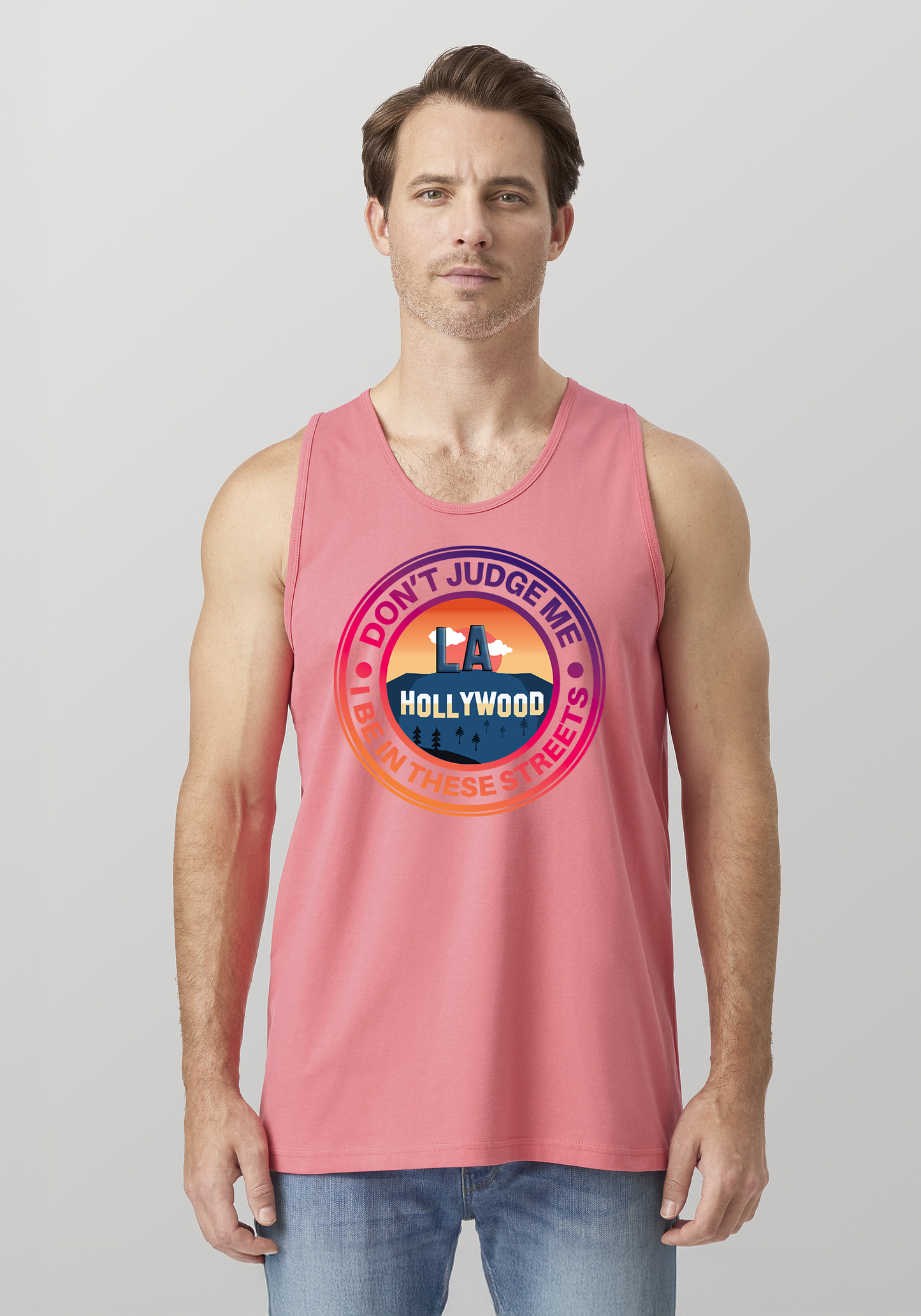 Coral Men's Tank Top - Hollywood