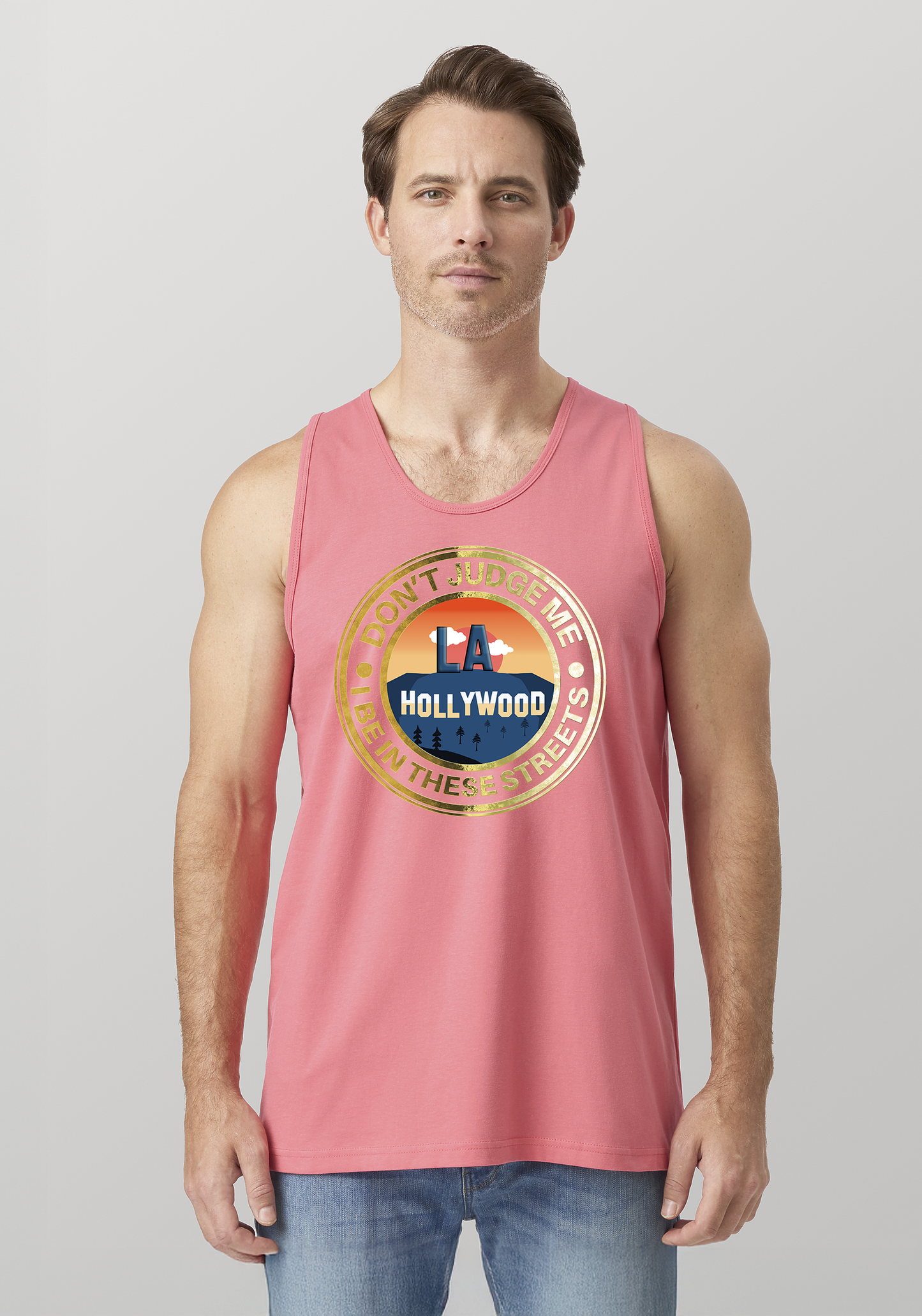 Coral Men's Tank Top - Hollywood