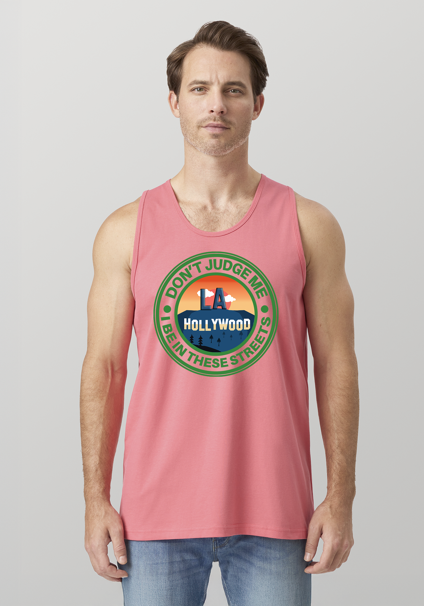 Coral Men's Tank Top - Hollywood