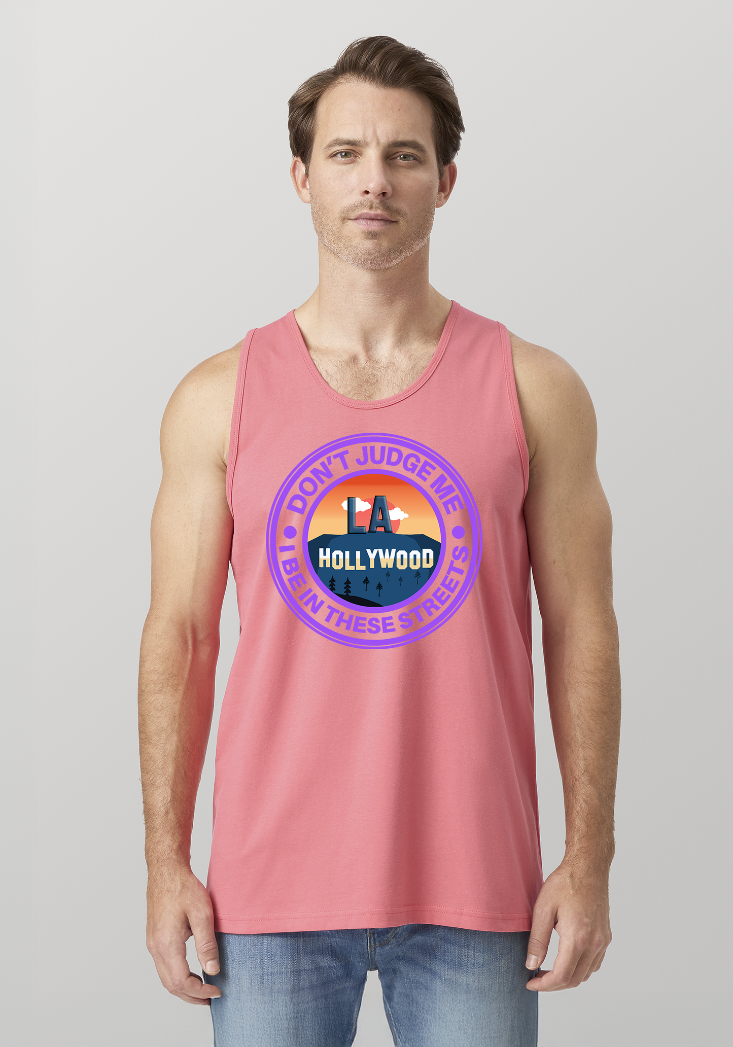 Coral Men's Tank Top - Hollywood