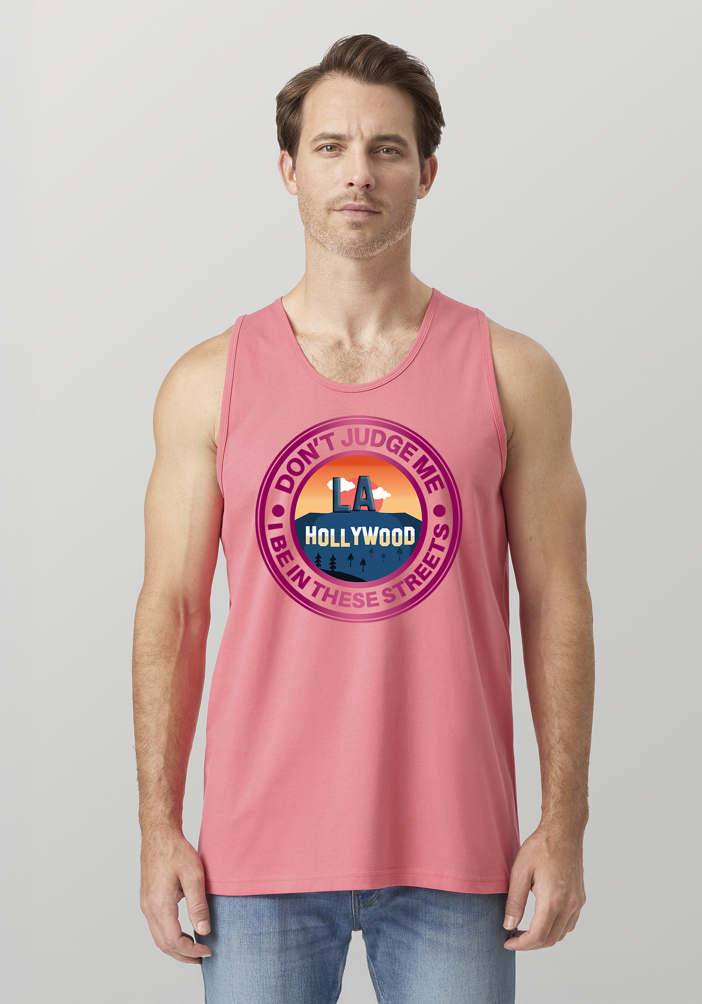 Coral Men's Tank Top - Hollywood