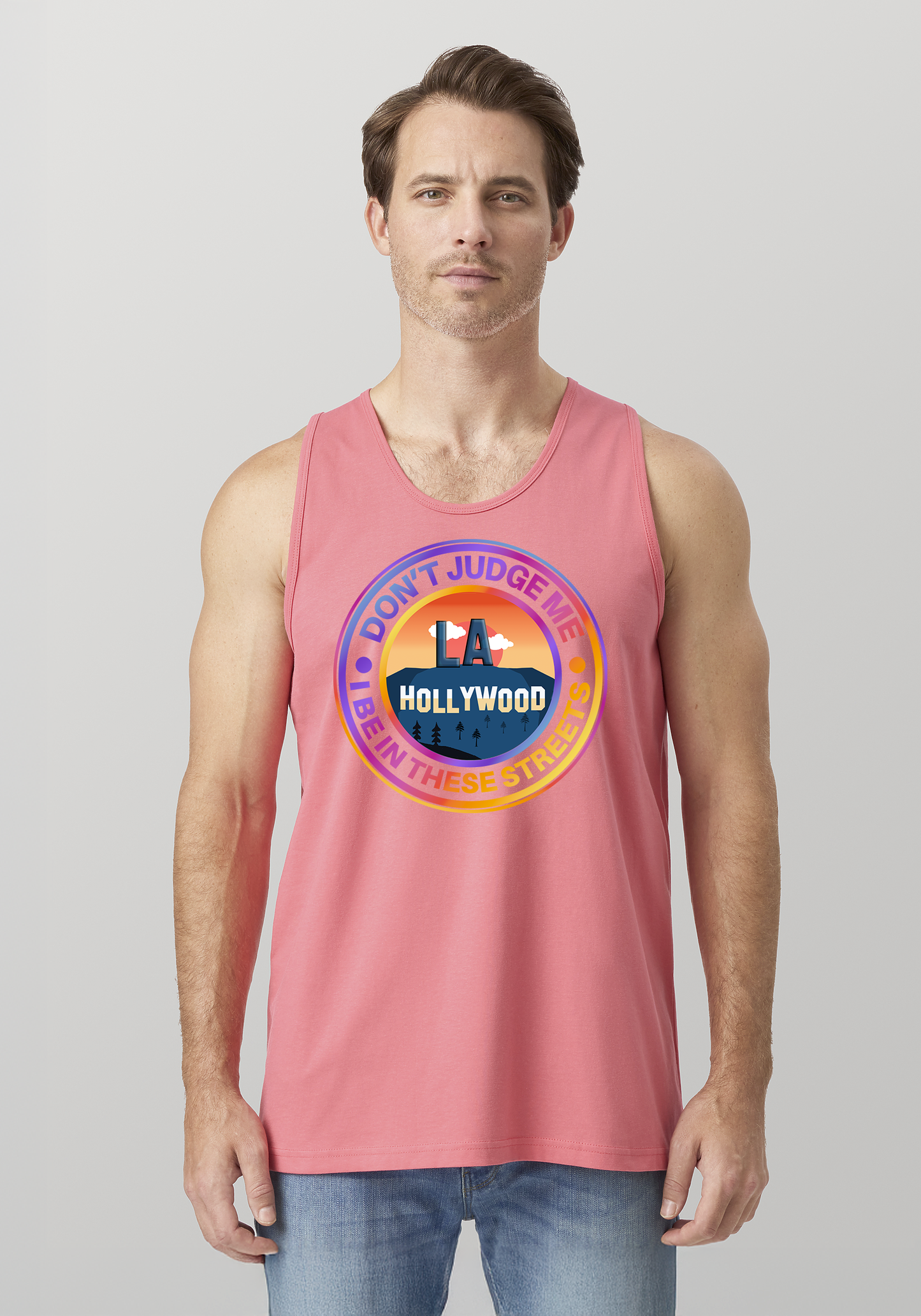 Coral Men's Tank Top - Hollywood