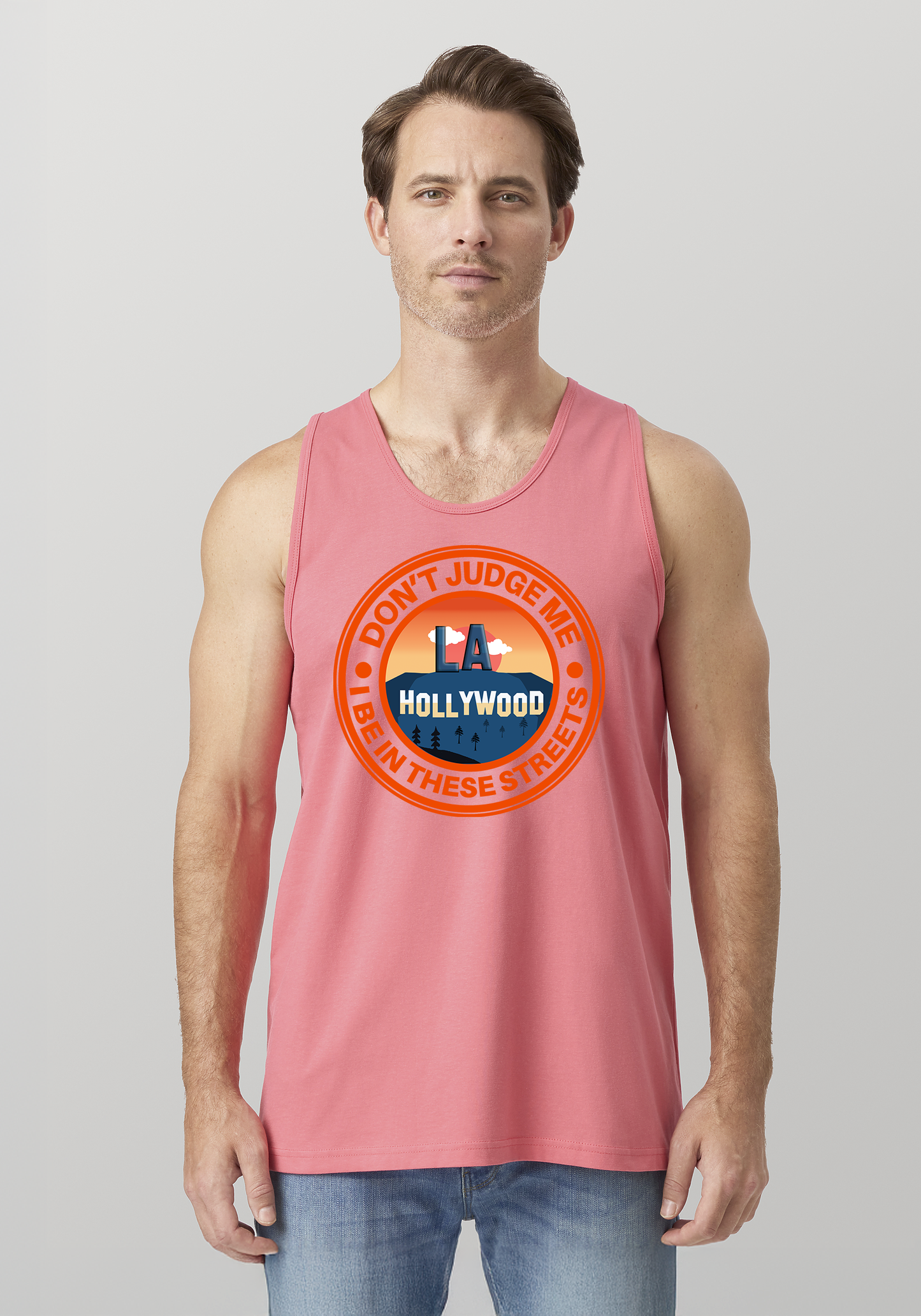 Coral Men's Tank Top - Hollywood