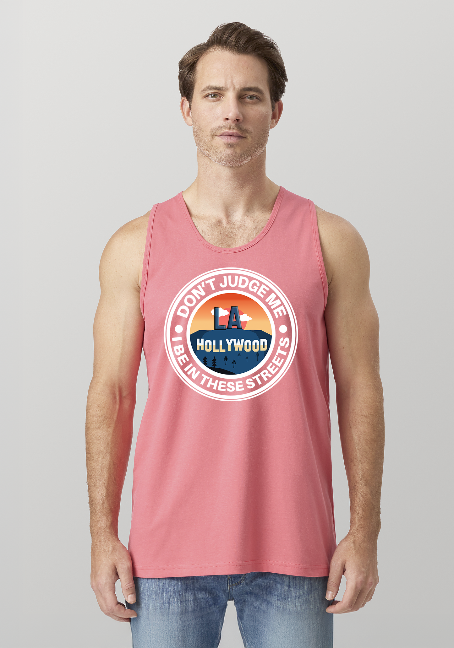 Coral Men's Tank Top - Hollywood