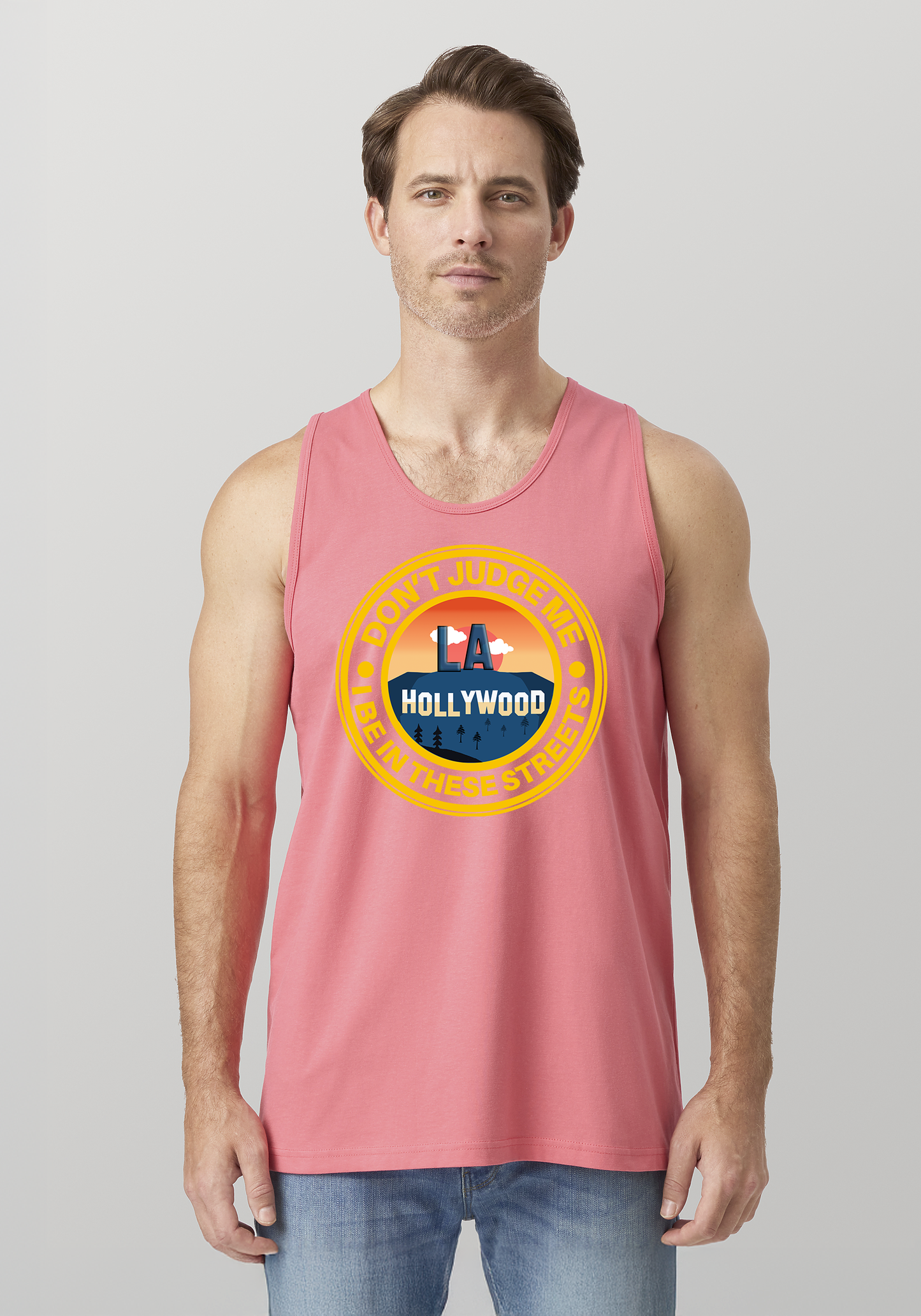 Coral Men's Tank Top - Hollywood