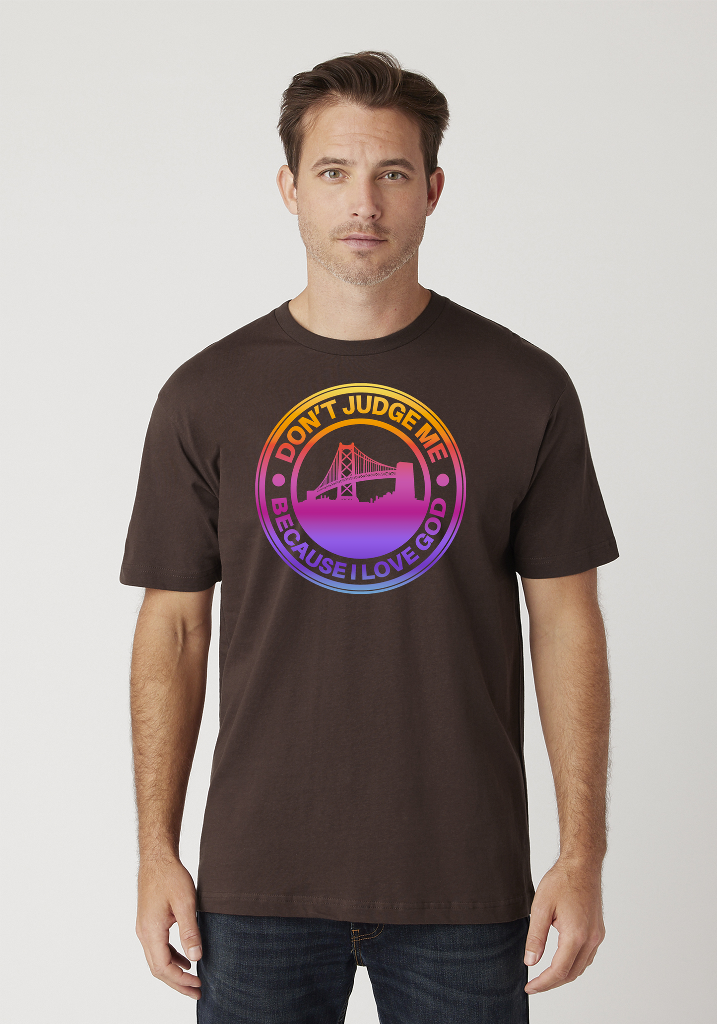 Brown Unisex Faith T-Shirt - The Town
