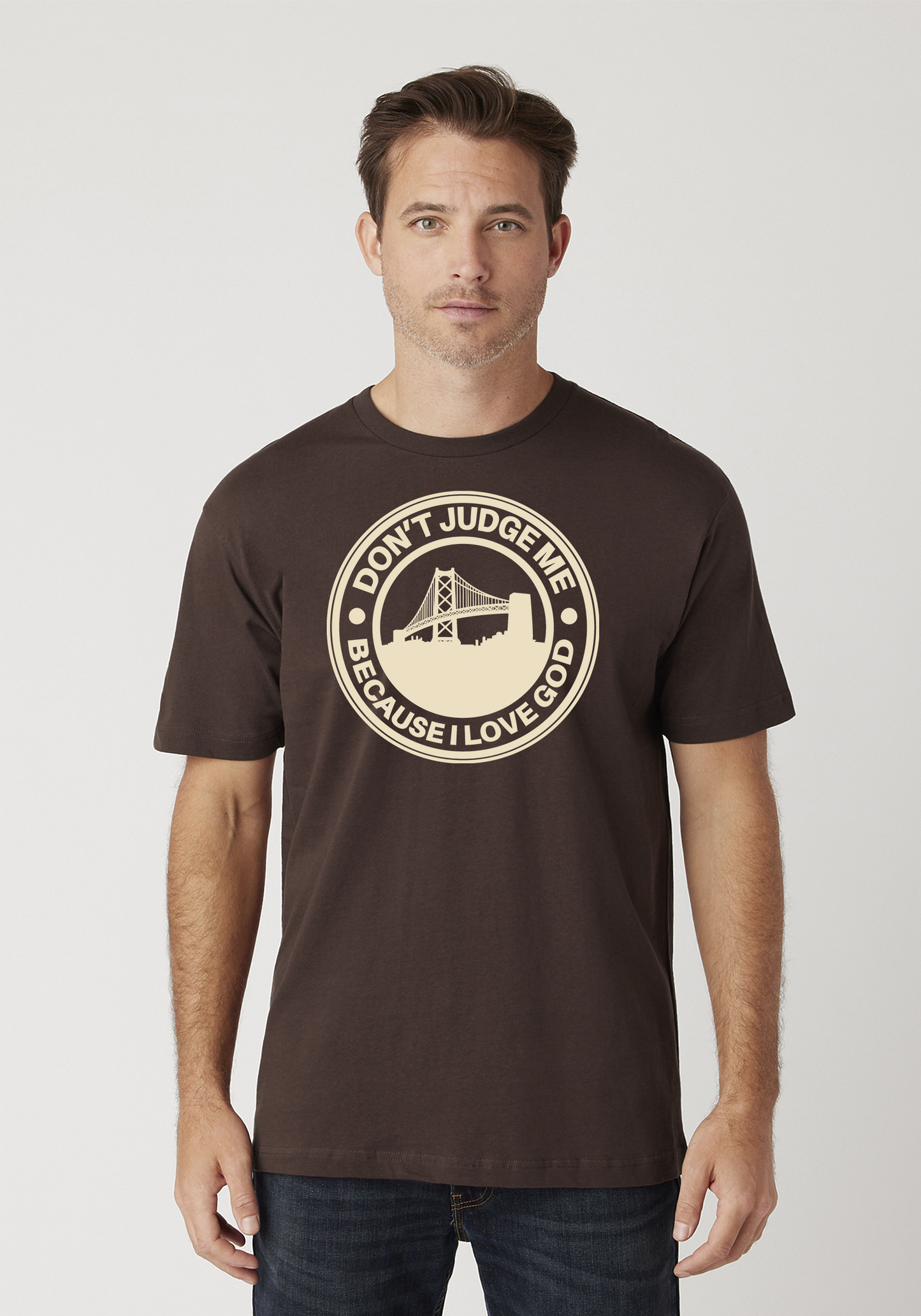 Brown Unisex Faith T-Shirt - The Town