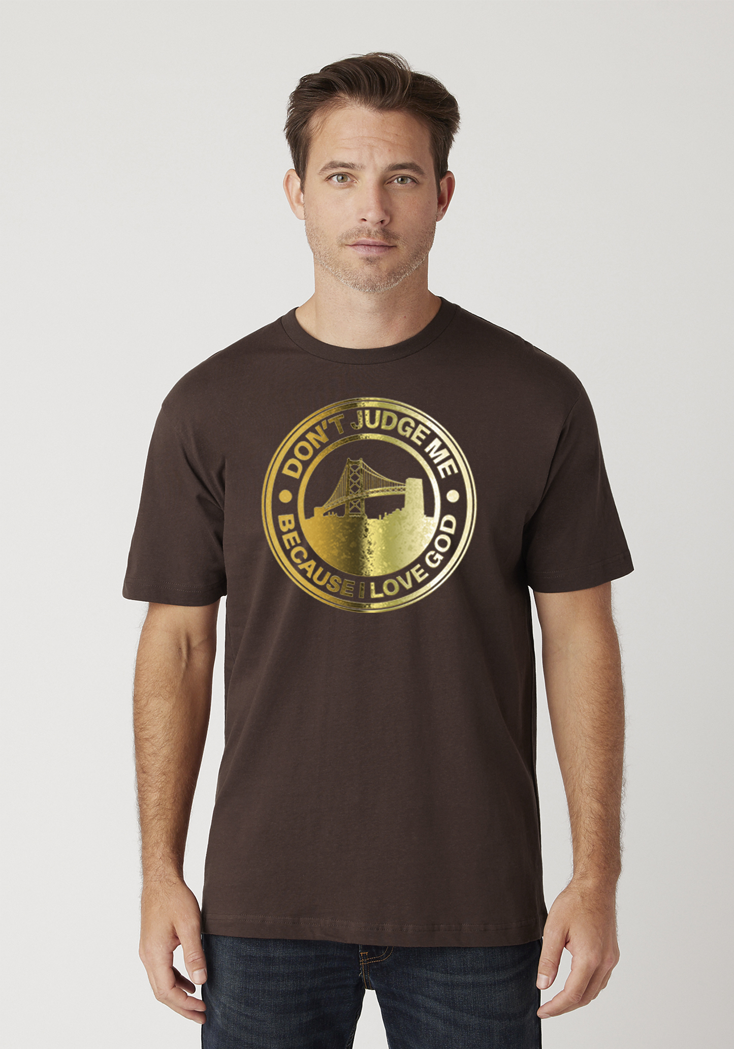 Brown Unisex Faith T-Shirt - The Town