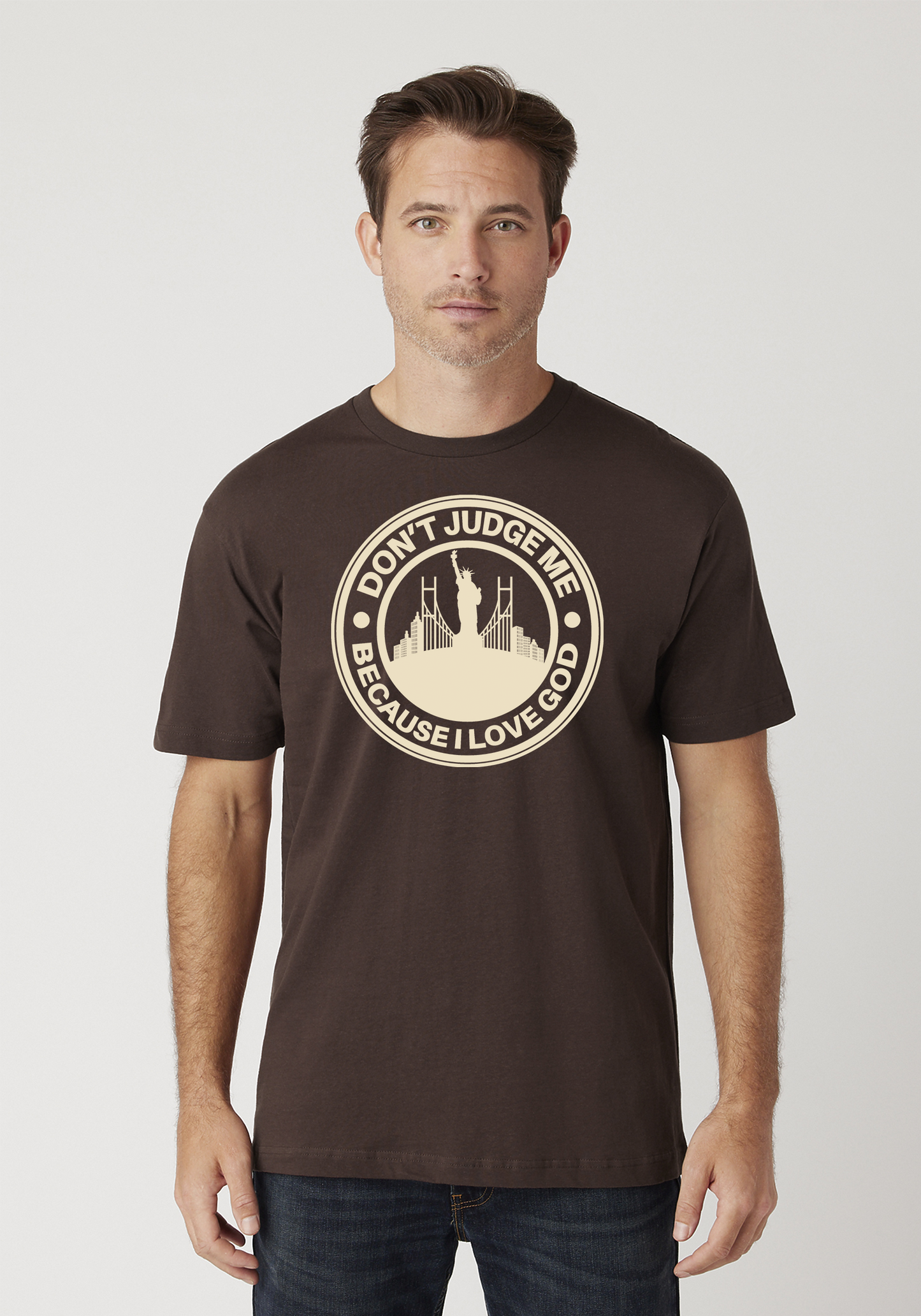 Brown Unisex Faith T-Shirt - The City