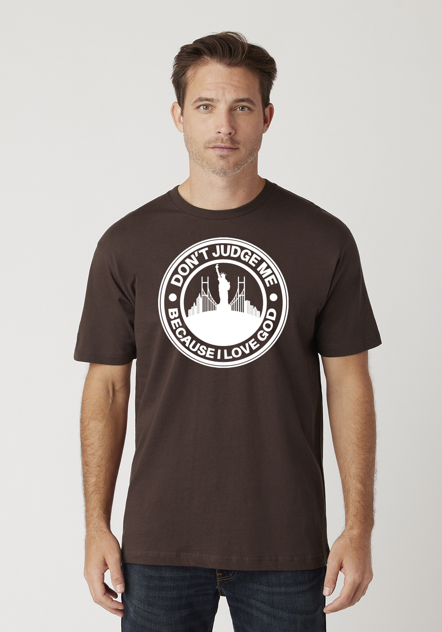 Brown Unisex Faith T-Shirt - The City