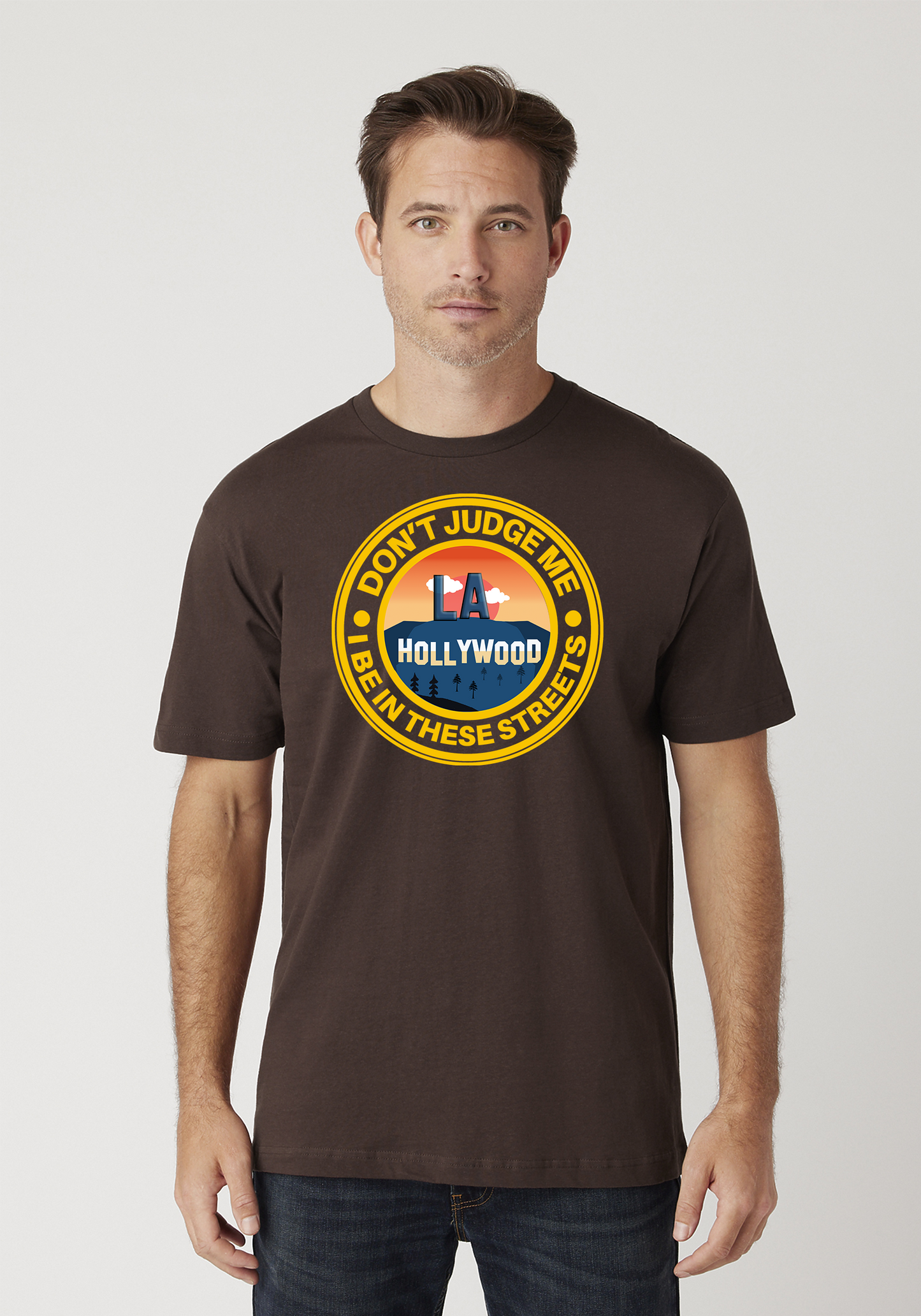 Brown Unisex T-Shirt - Hollywood
