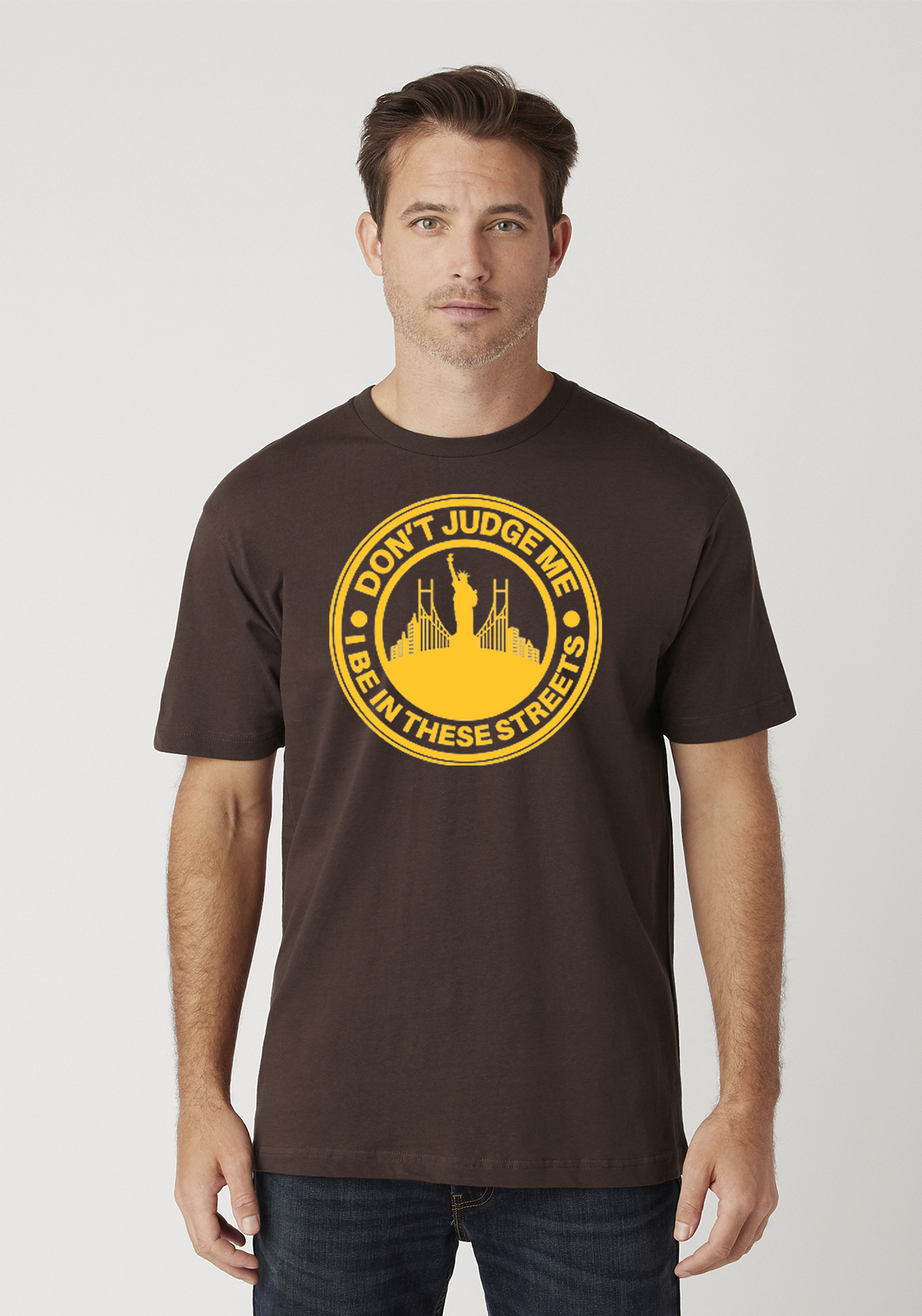 Brown Unisex T-Shirt - The City