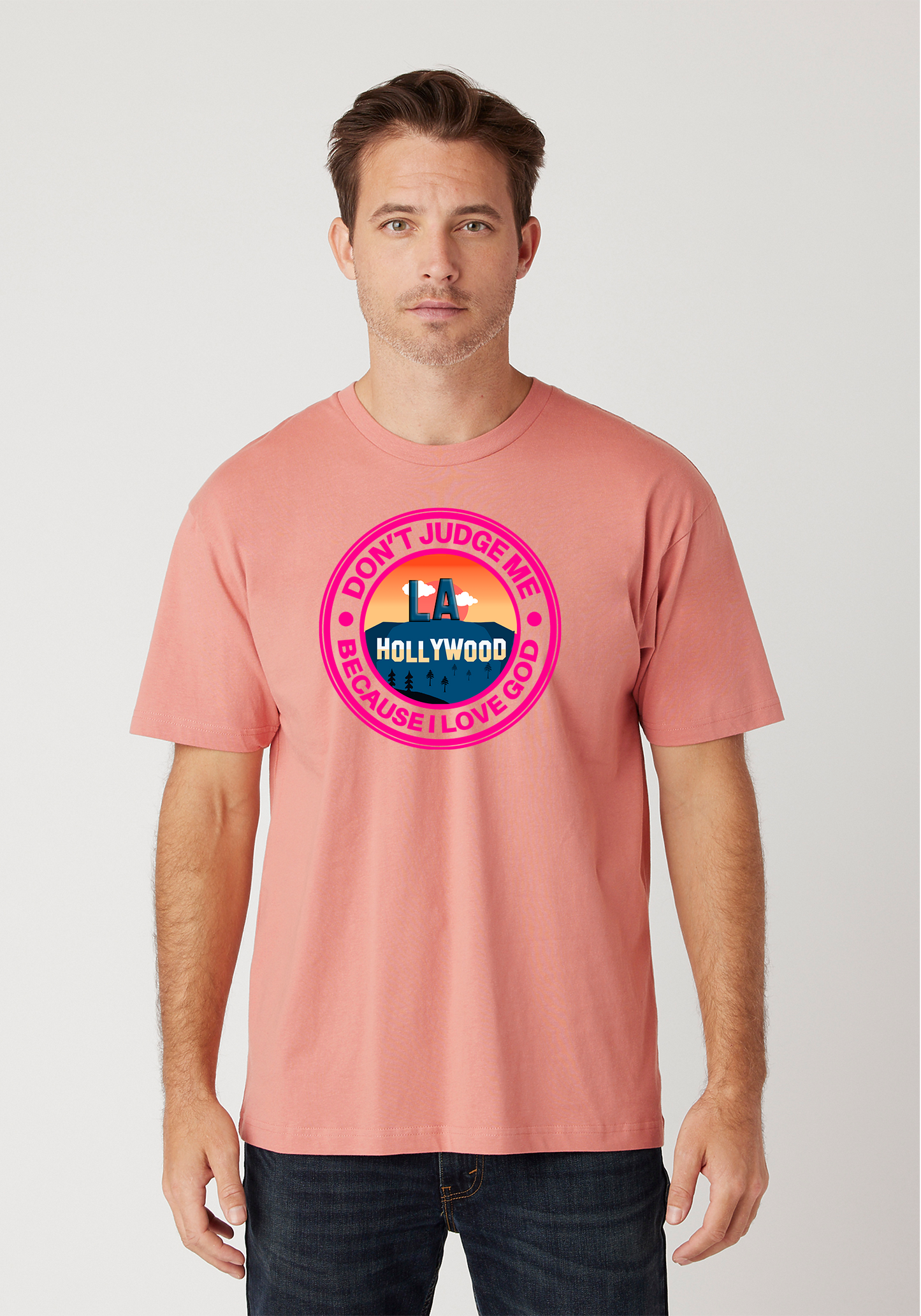 Dusty Rose - Unisex Faith Tee – Hollywood