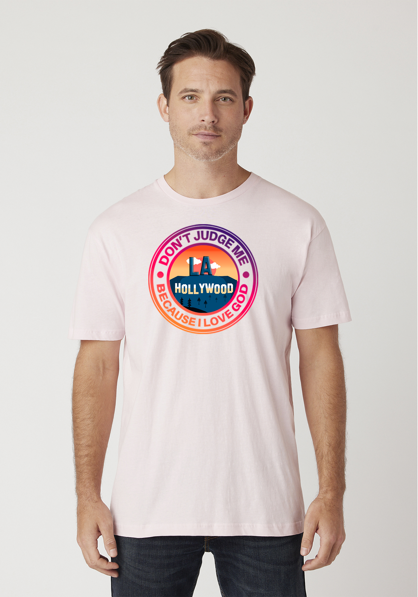 Light Pink - Unisex Faith Tee - Hollywood