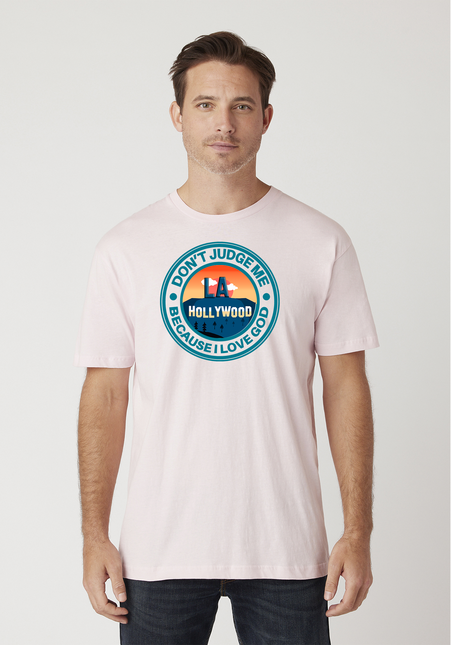 Light Pink - Unisex Faith Tee - Hollywood