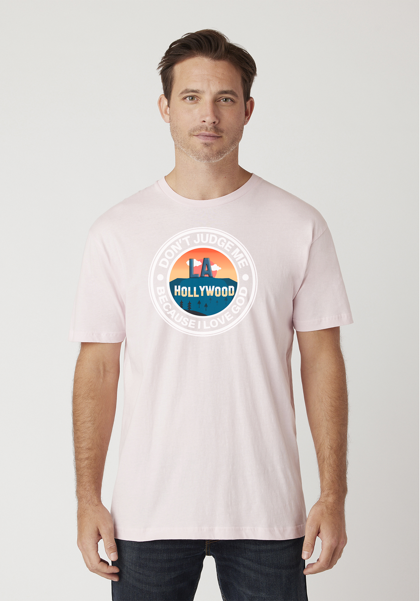 Light Pink - Unisex Faith Tee - Hollywood