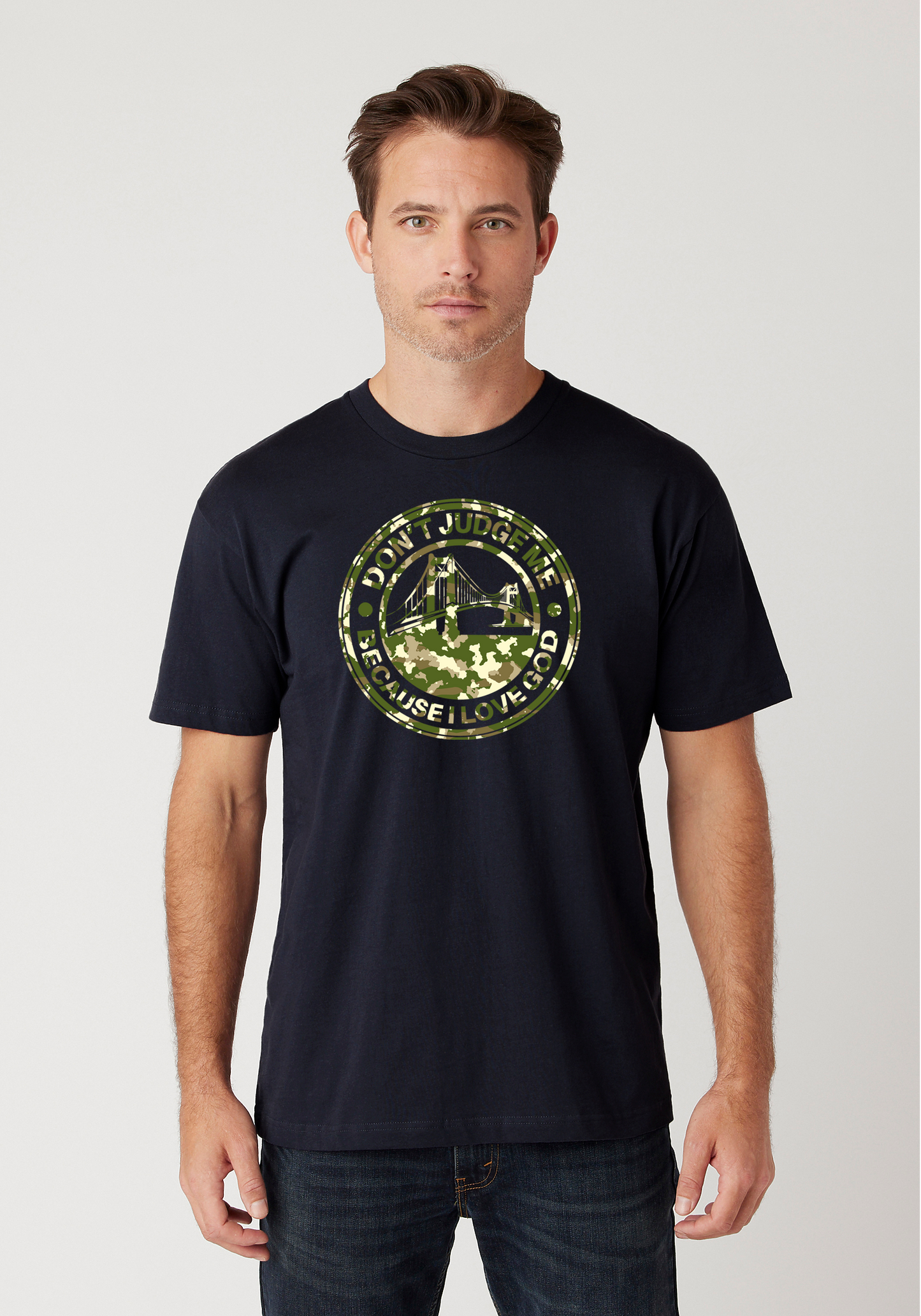 Navy - Unisex Faith Tee – The Bay