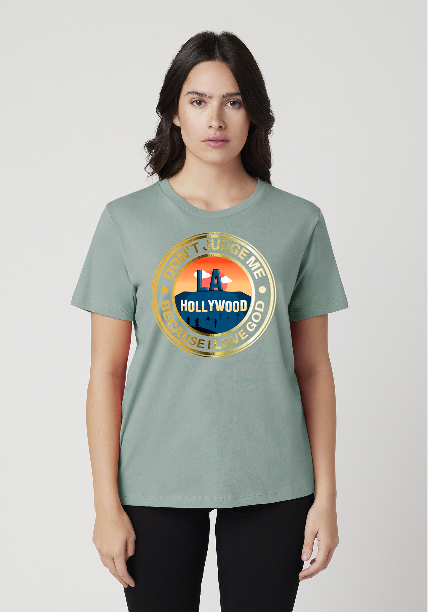 Seafoam Green Unisex Faith T-Shirt - Hollywood