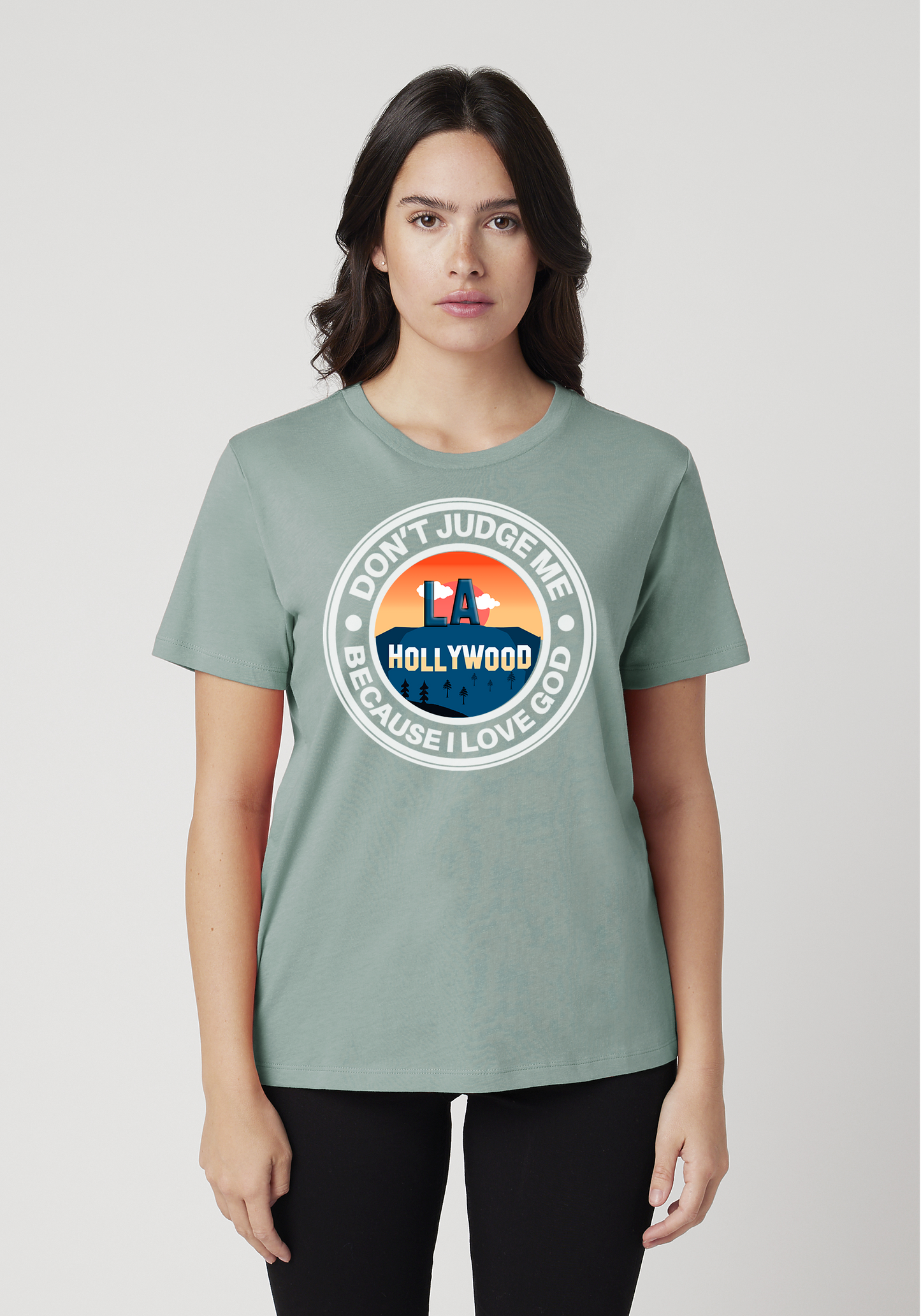 Seafoam Green Unisex Faith T-Shirt - Hollywood